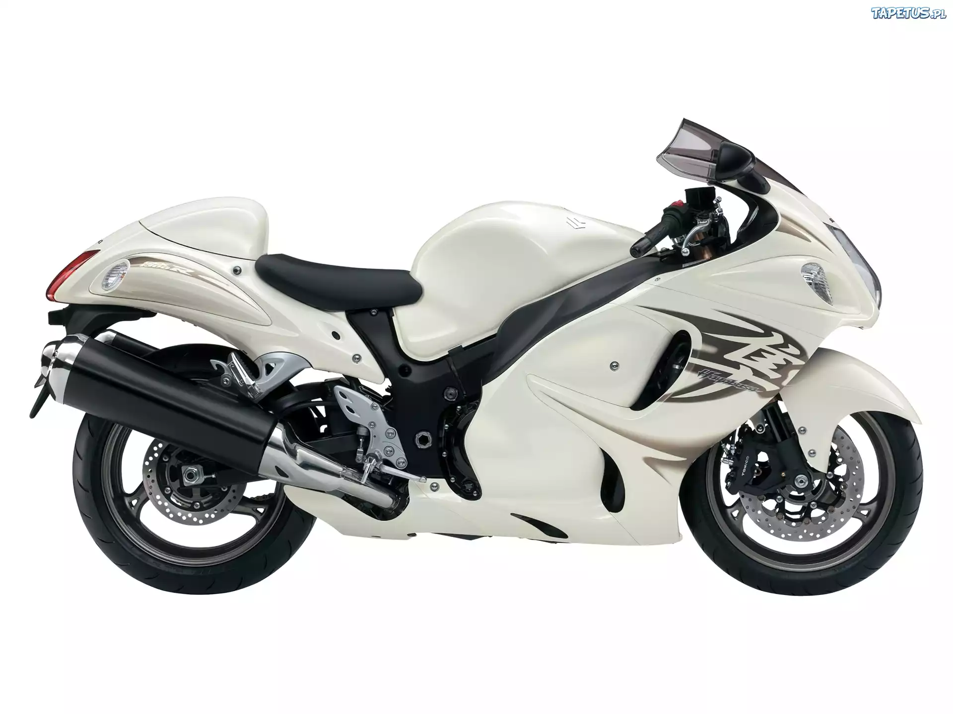 Biała, Suzuki GSX 1300R Hayabusa, Tłumik