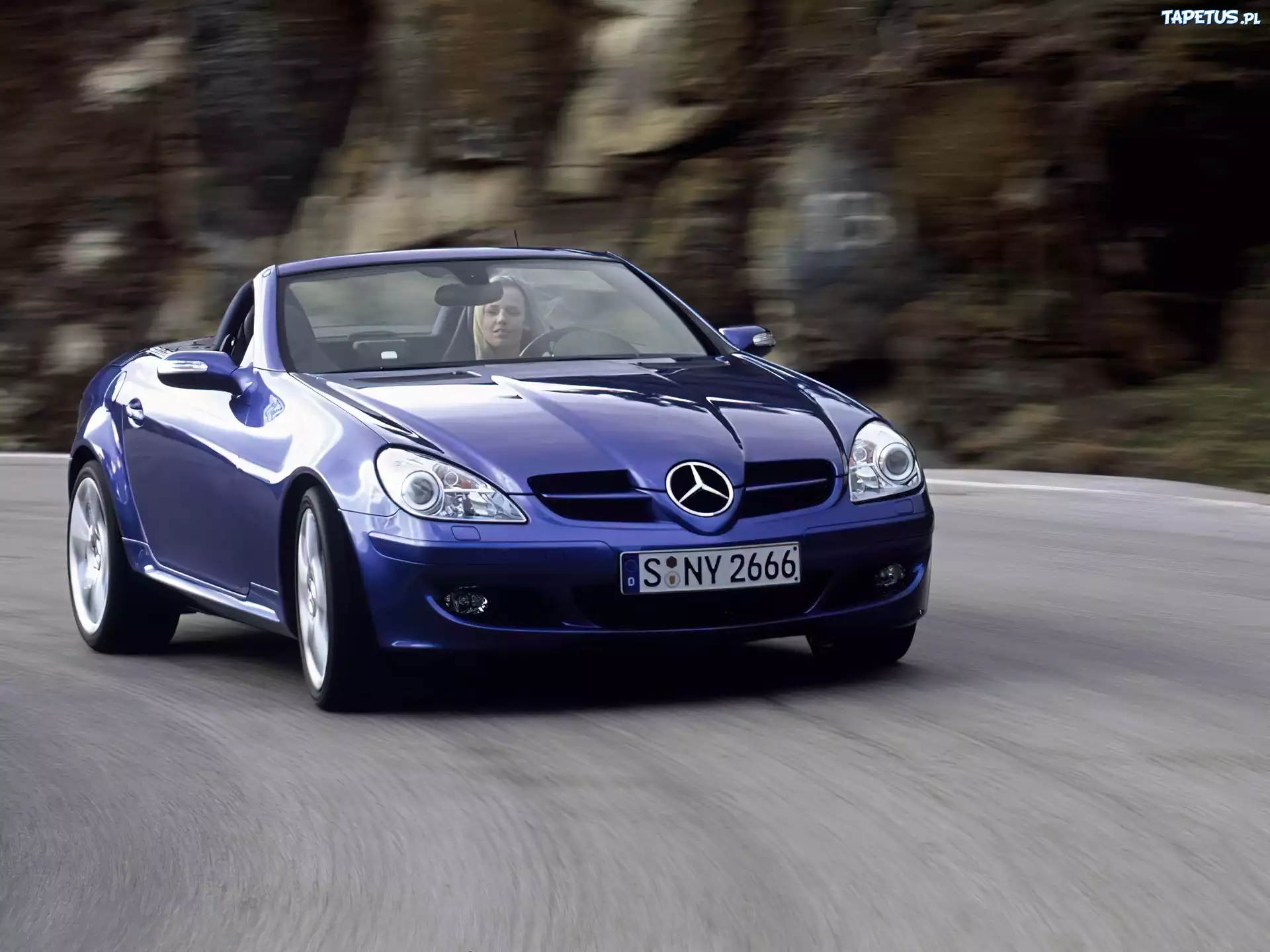 Granatowy SLK