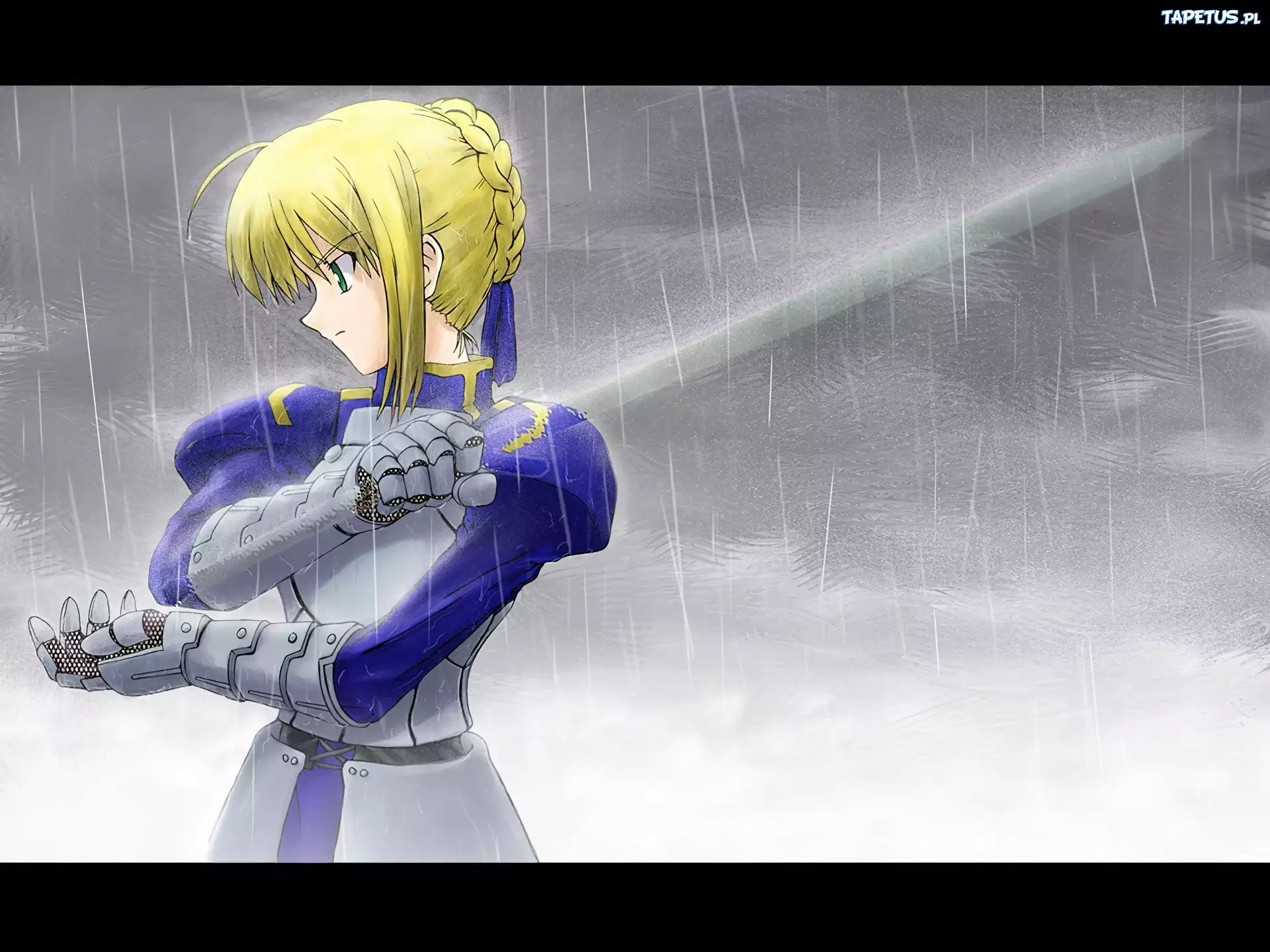 Fate Stay Night, kobieta, miecz