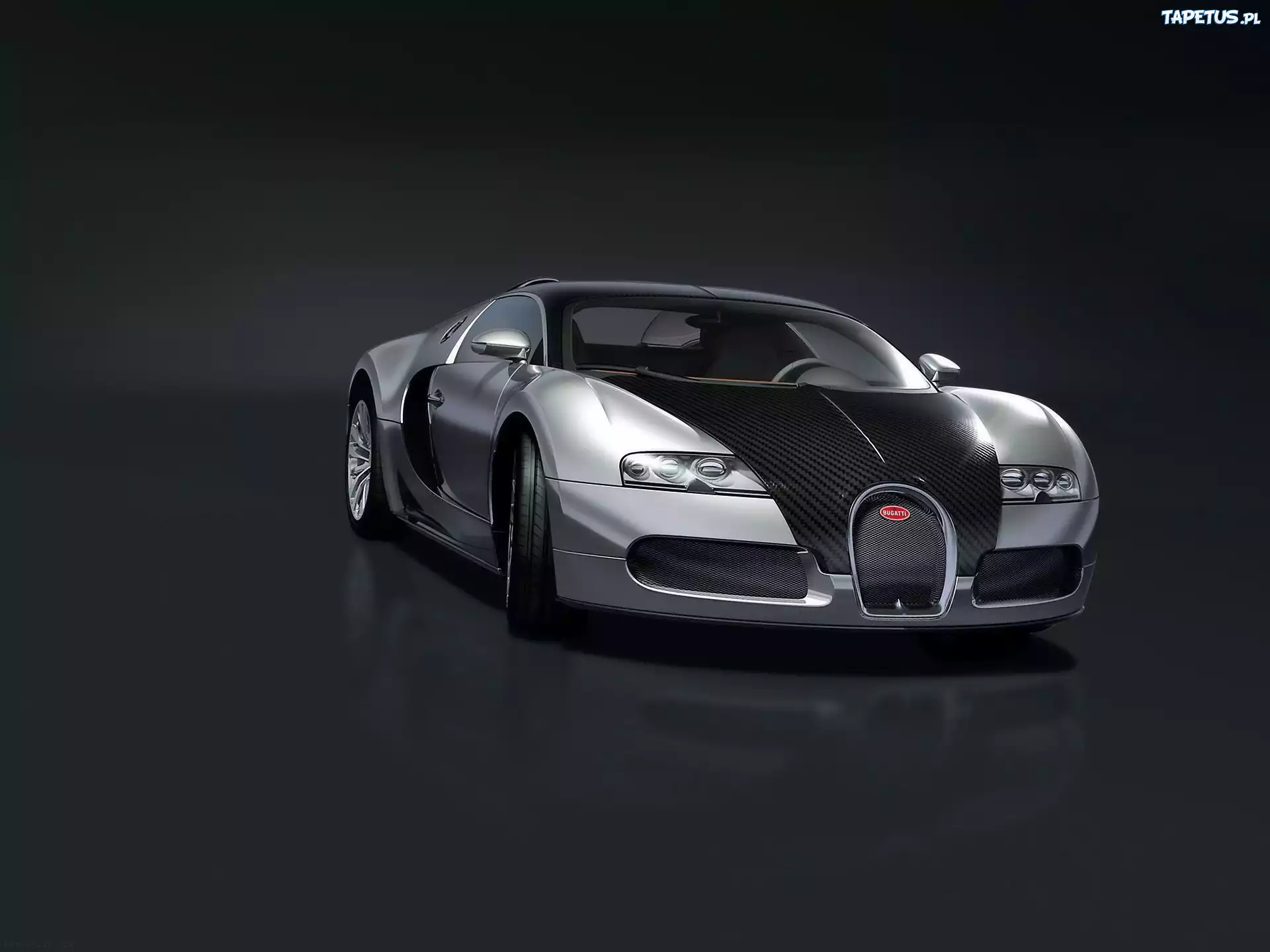 Czarno, Srebrne, Bugatti Veyron