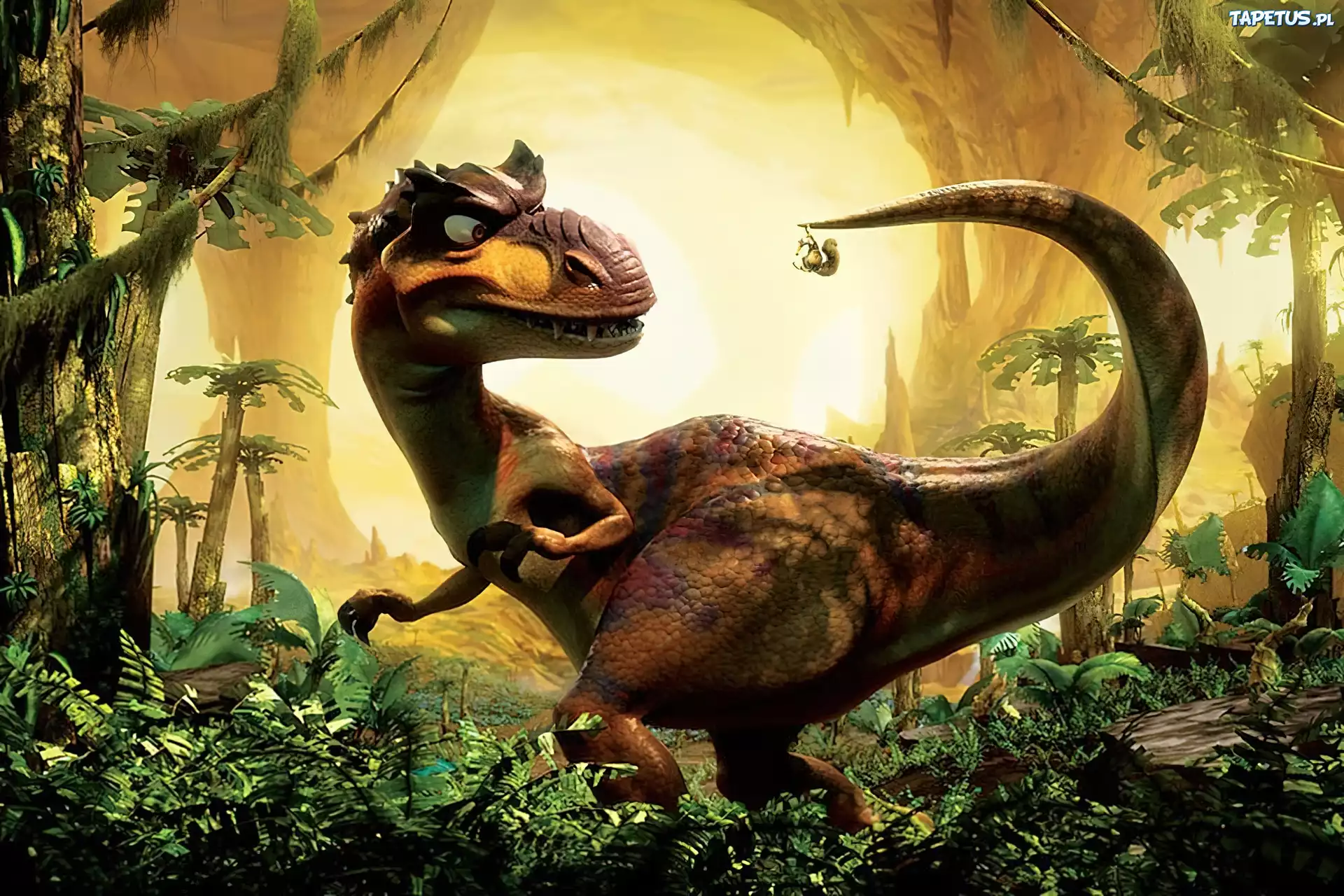 Epoka lodowcowa 3 Era dinozaurów, Ice Age Dawn of the Dinosaurs, Dinozaur, Dżungla, Wiewiór