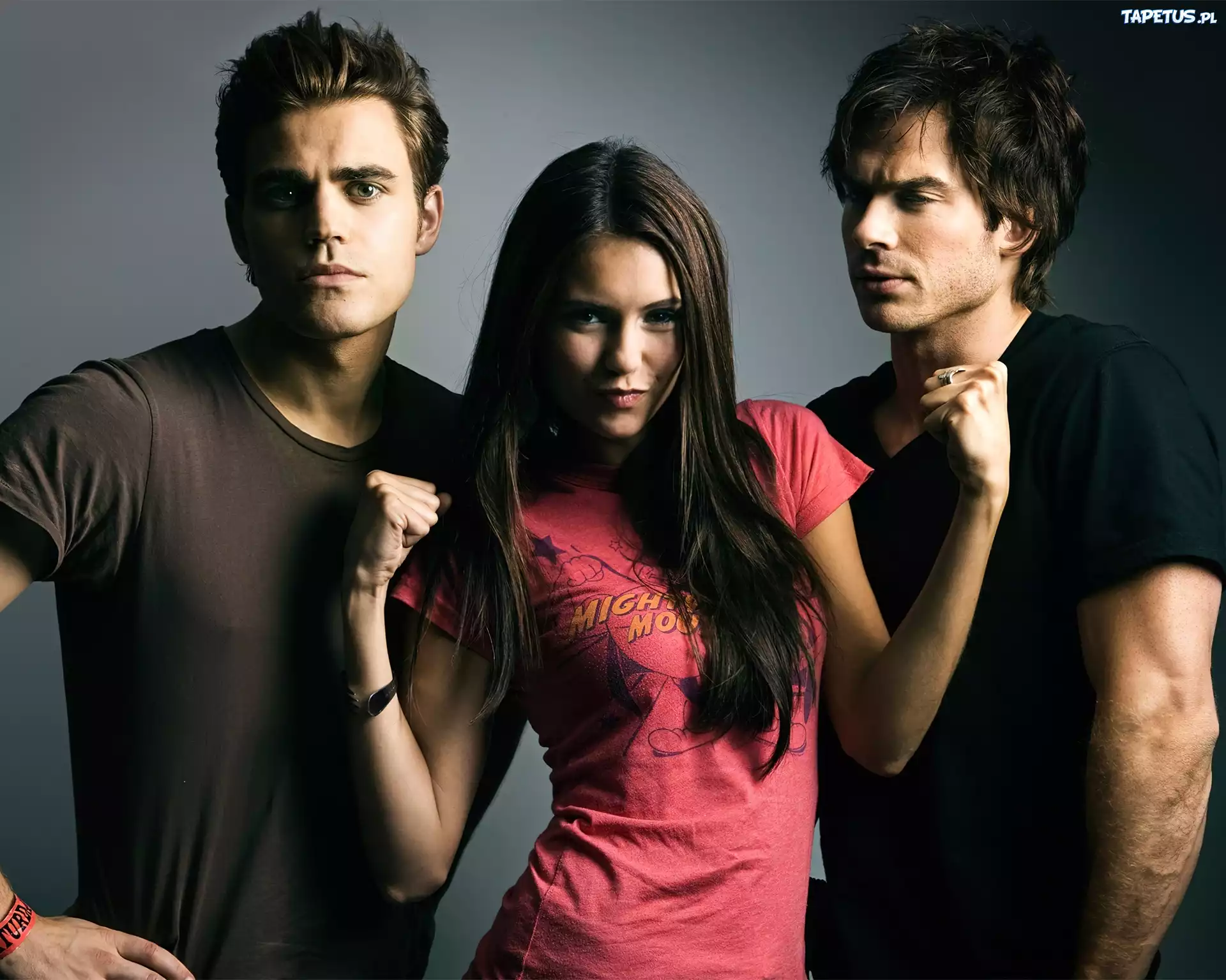 The Vampire Diaries, Nina Dobrev, Ian Somerhalder, Paul Wesley