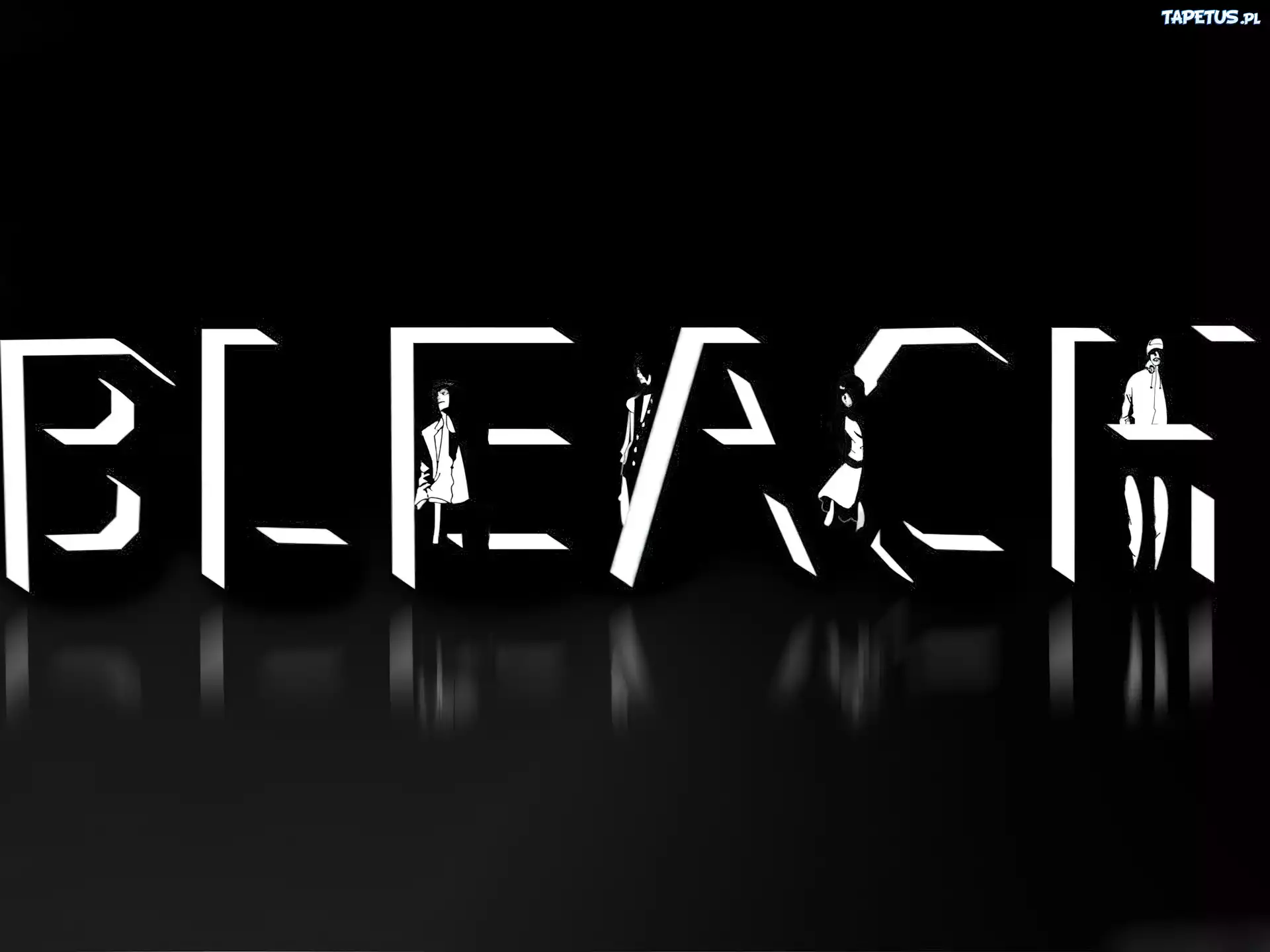Czarny, Napis, Bleach