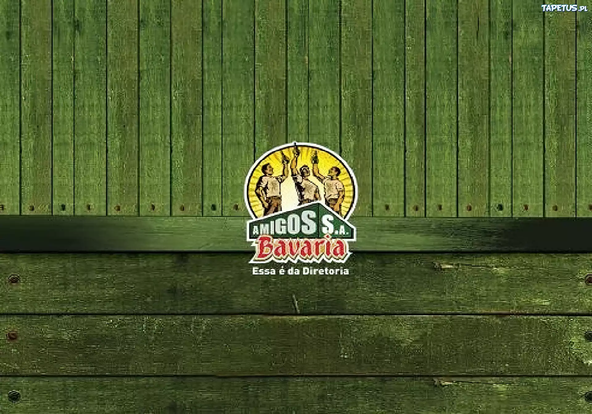 Logo, Bavaria, Zielone, Deski