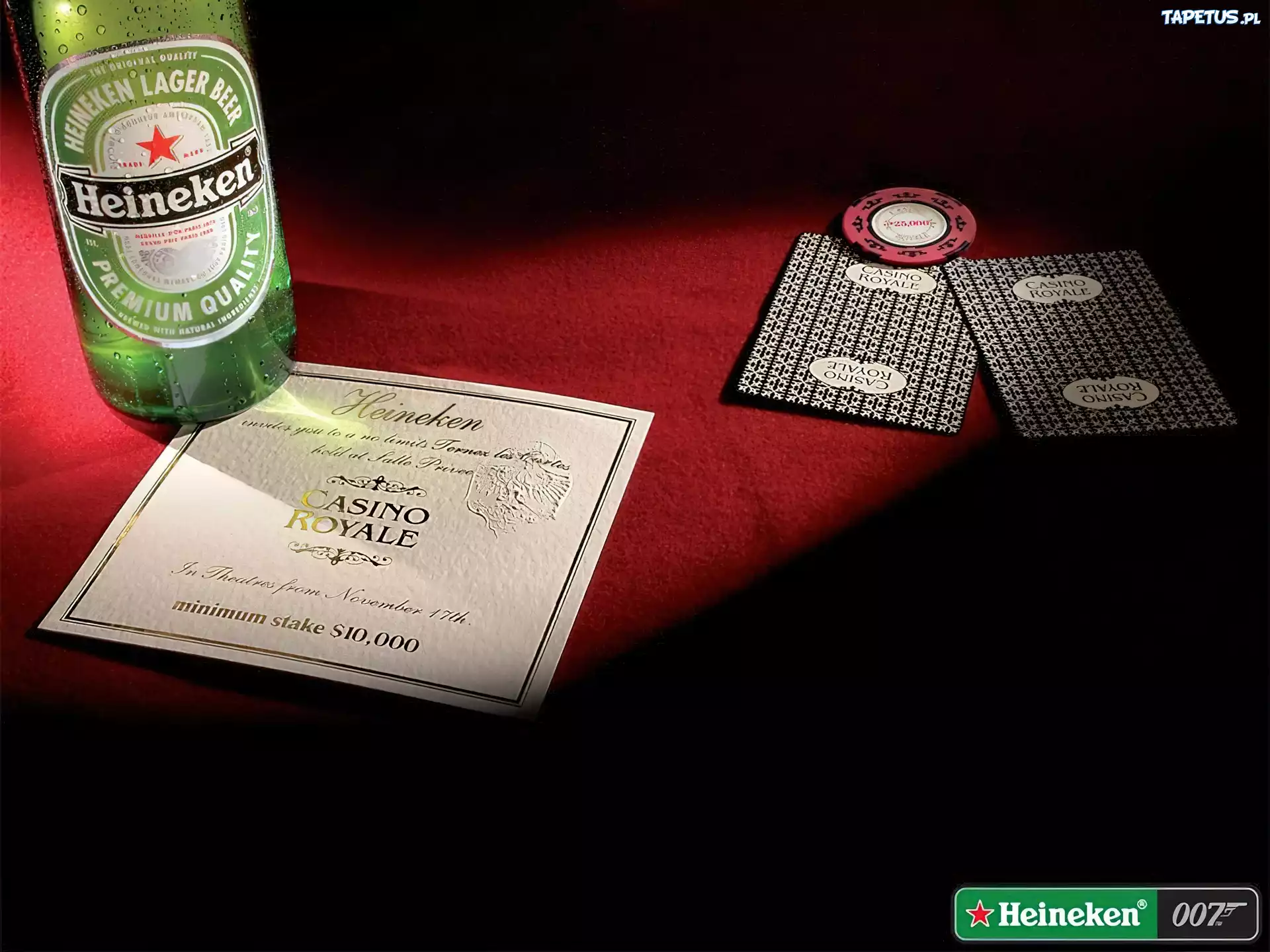 Piwo, Heineken, Wizytówki, Casino Royale