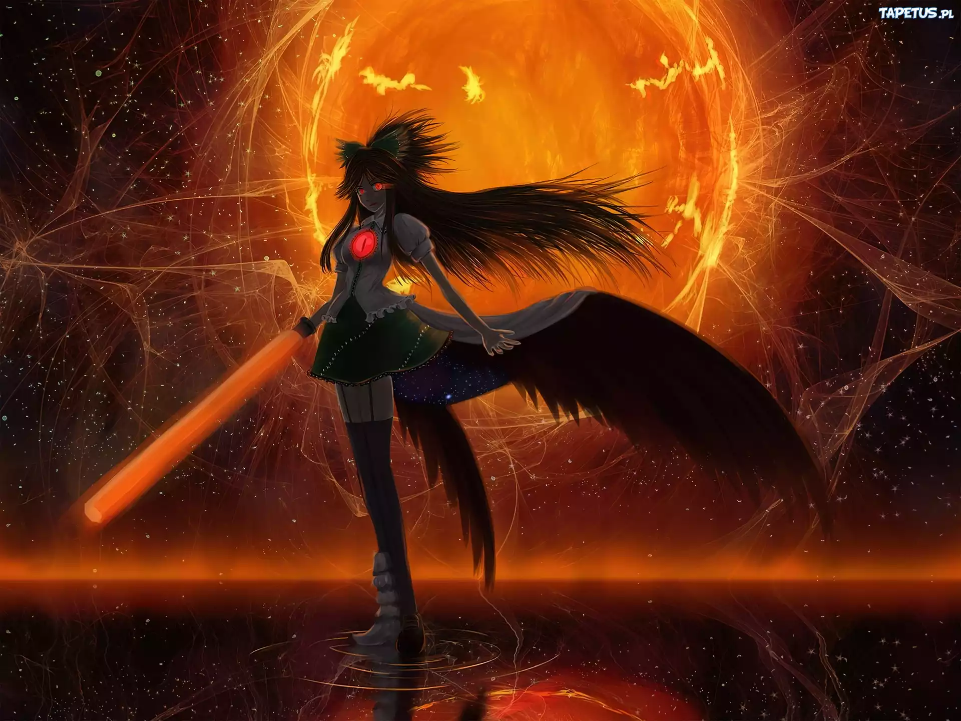 Reiuji Utsuho, Touhou, Anime