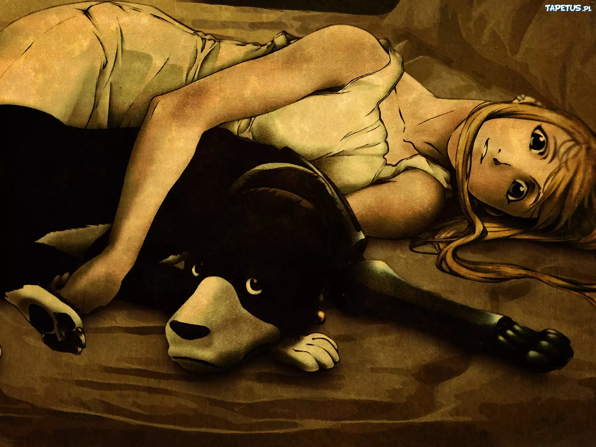Winry, Psiak, Podłoga