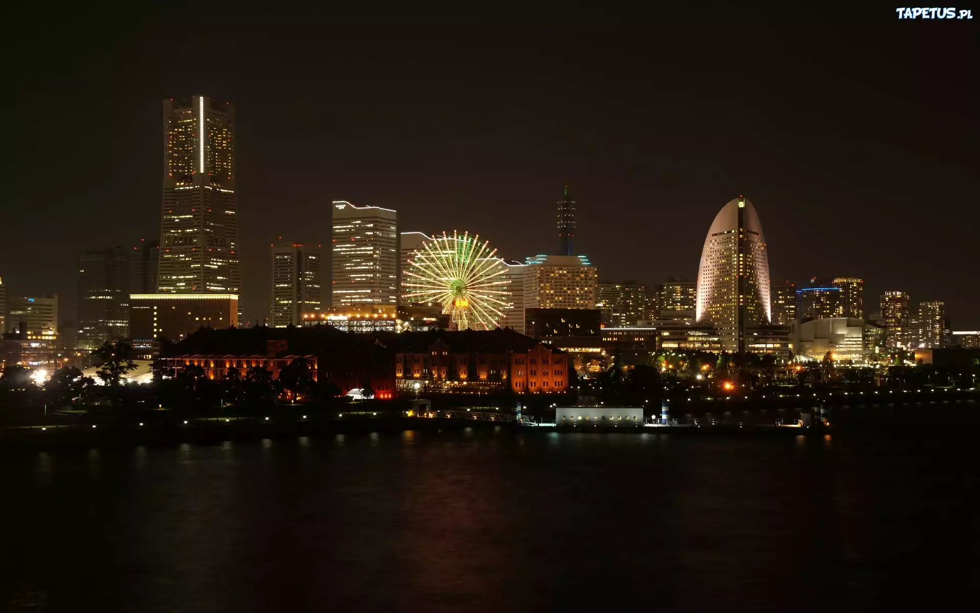 Miasto, Yokohama, Nocą