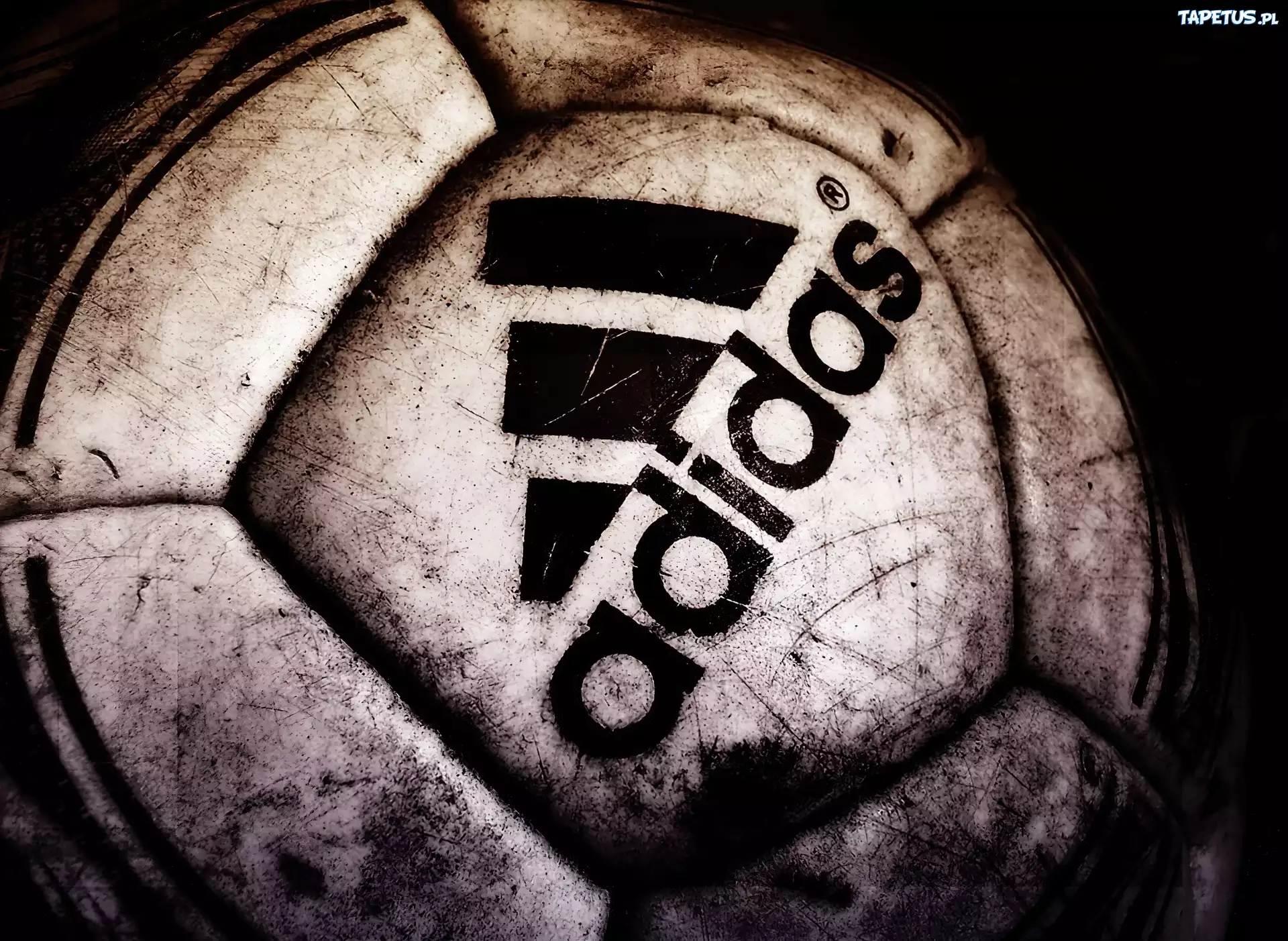 Czarne, Logo, Adidas, Piłka