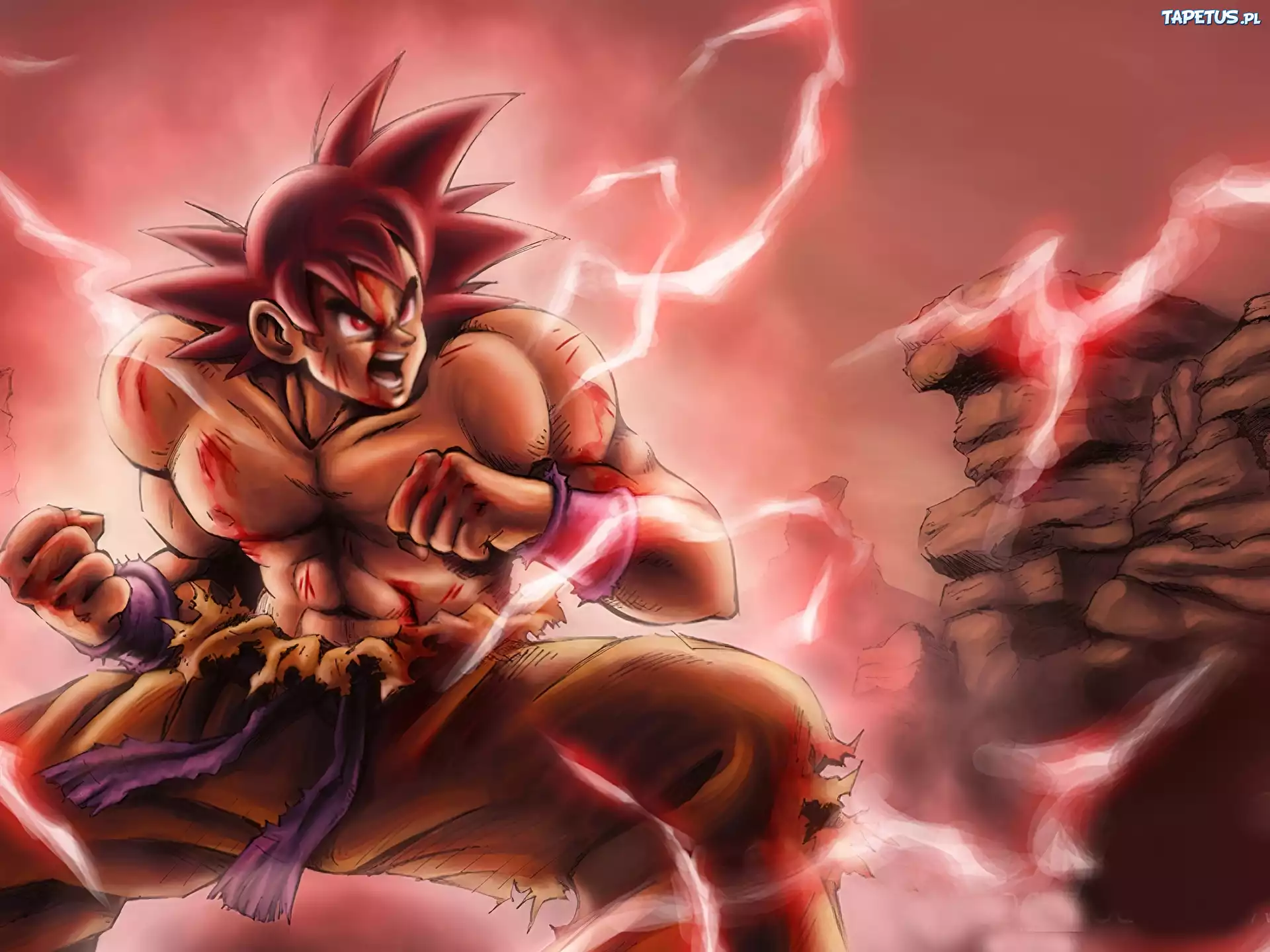 Songoku, Pioruny, Skała