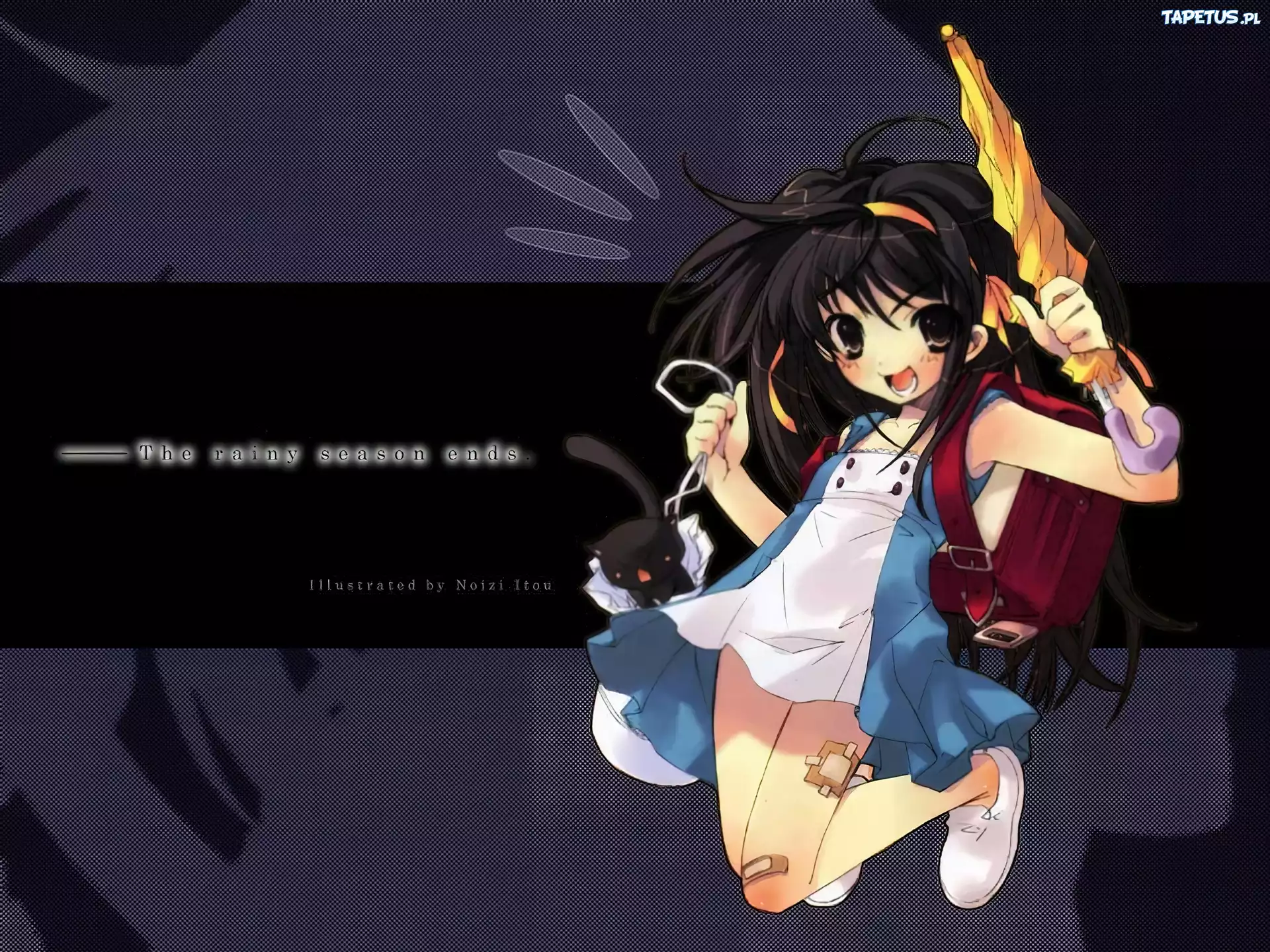 Suzumiya Haruhi No Yuuutsu, parasolka, plecak