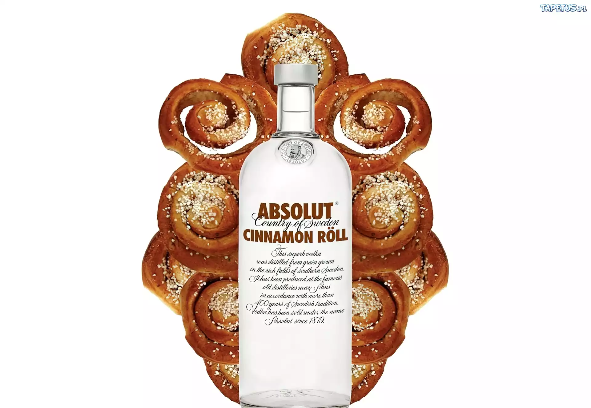 Butelka, Wódki, Absolut, Cynamonowej