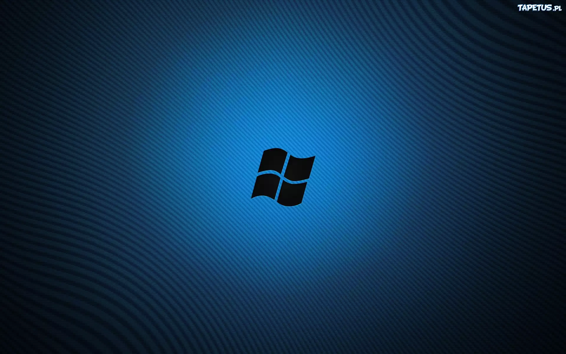 Logo, Windows, Niebiesko, Czarne, Tło