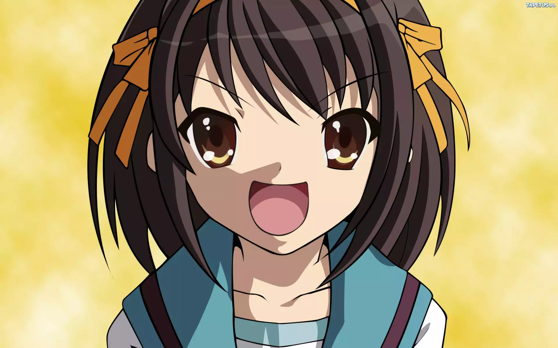 Suzumiya Haruhi No Yuuutsu, otwarta buzia, opaska na włosy