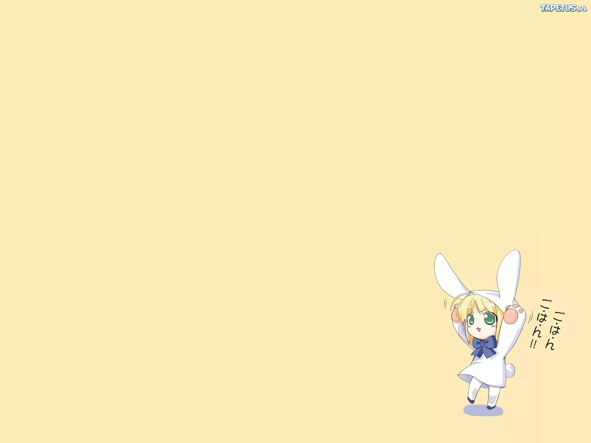 Fate Stay Night, dziecko, napisy, królik