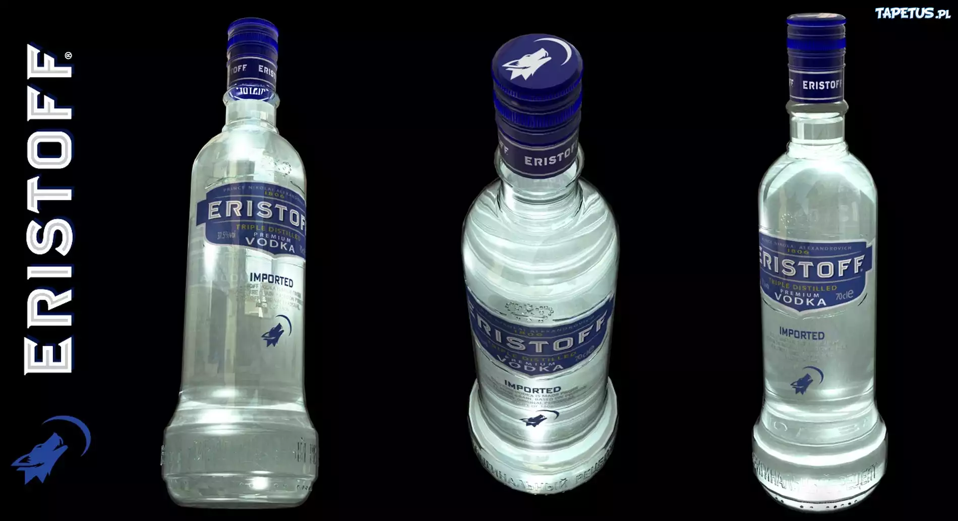 Wódka, Eristoff, Butelki