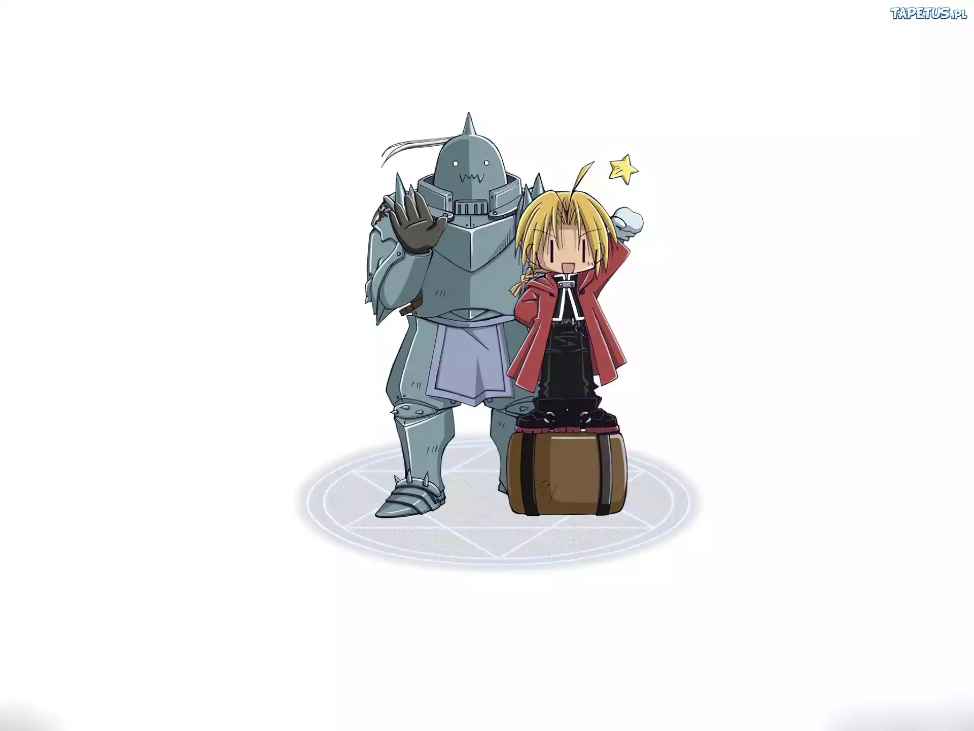 Edward, Alphonse, Karykatury