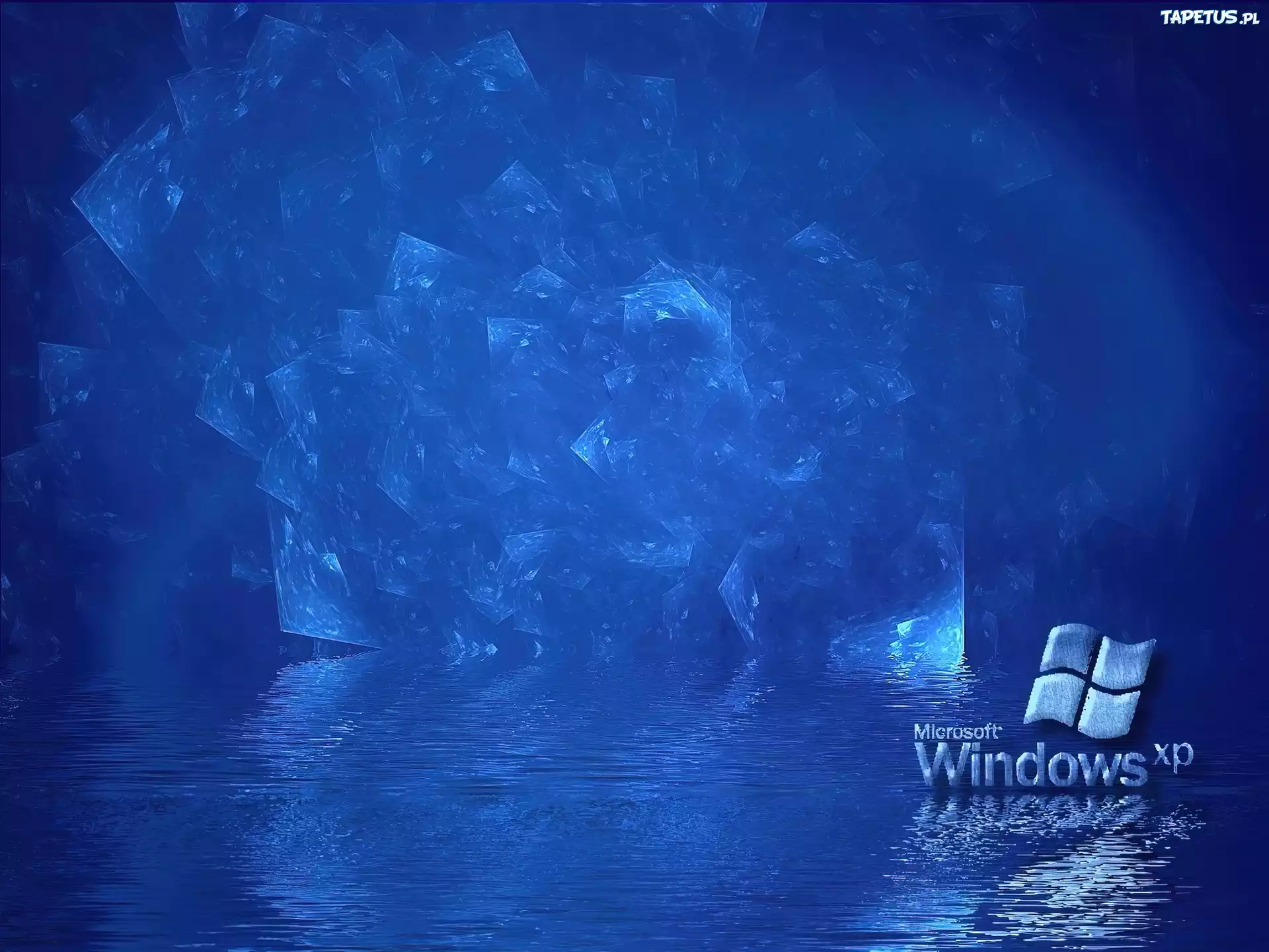 Niebieski, Windows, XP, Tafla, Wody
