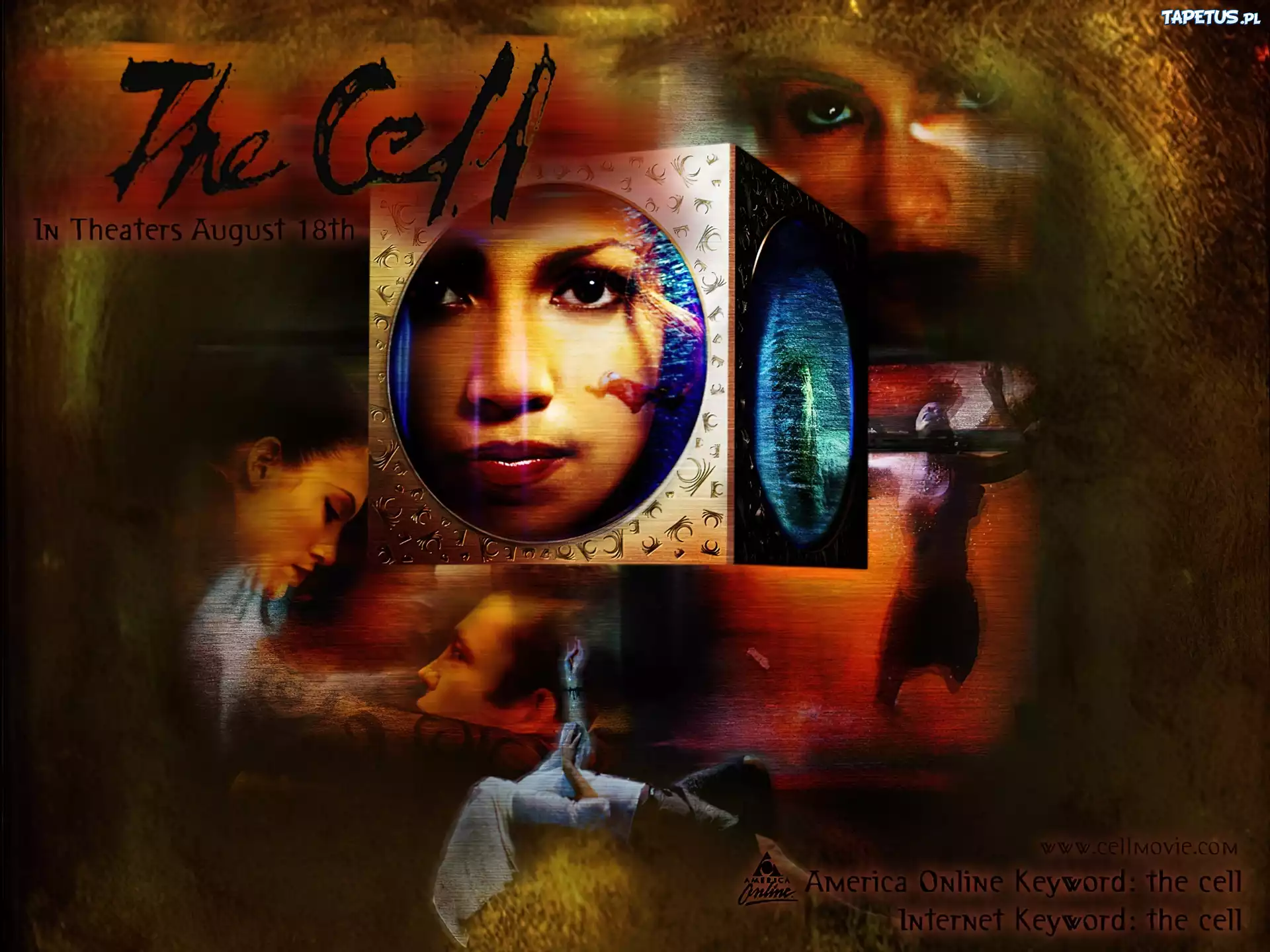 The Cell, Jennifer Lopez, twarz, topielec, napis