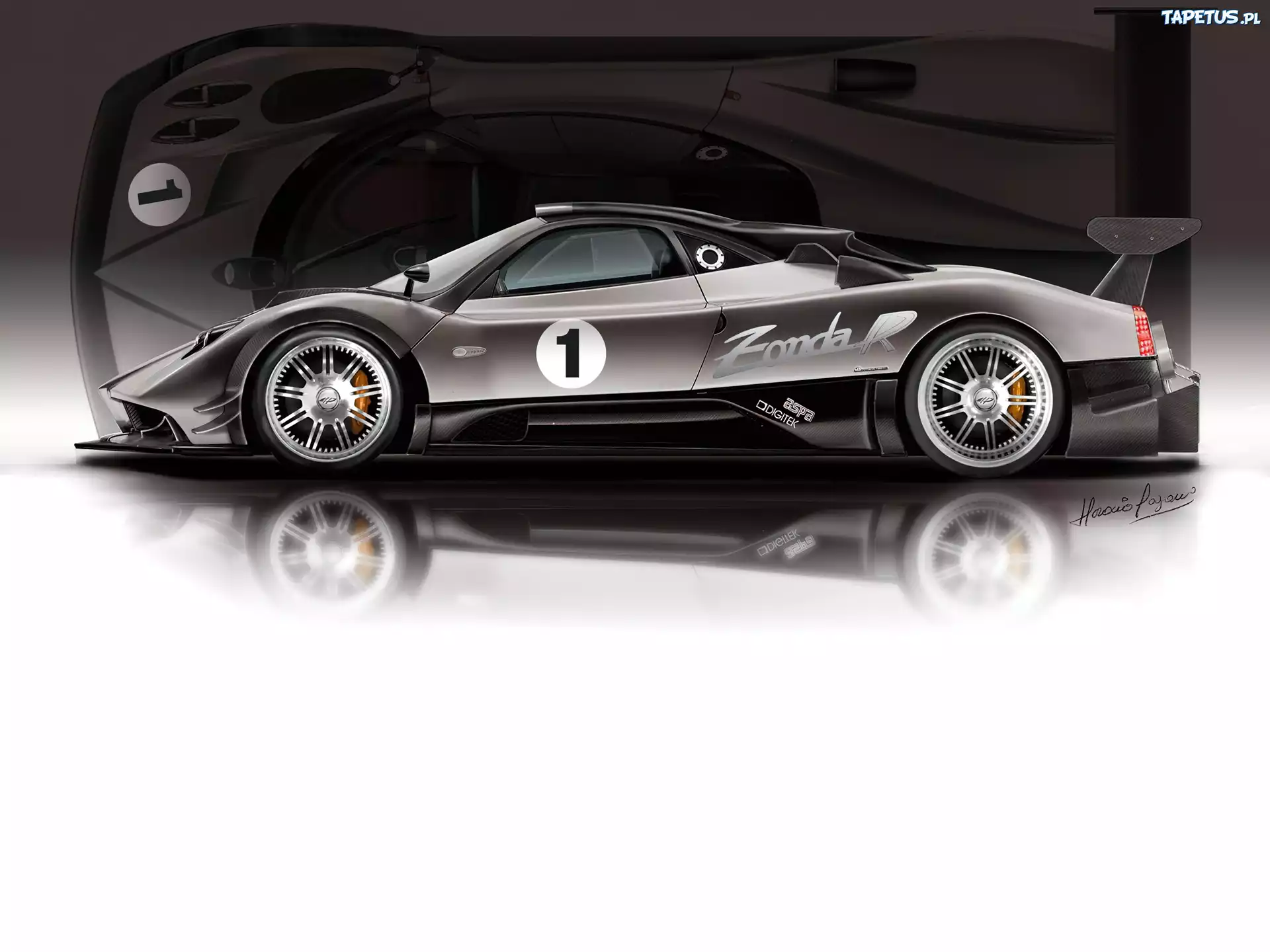 Pagani Zonda, Profil, Boczny