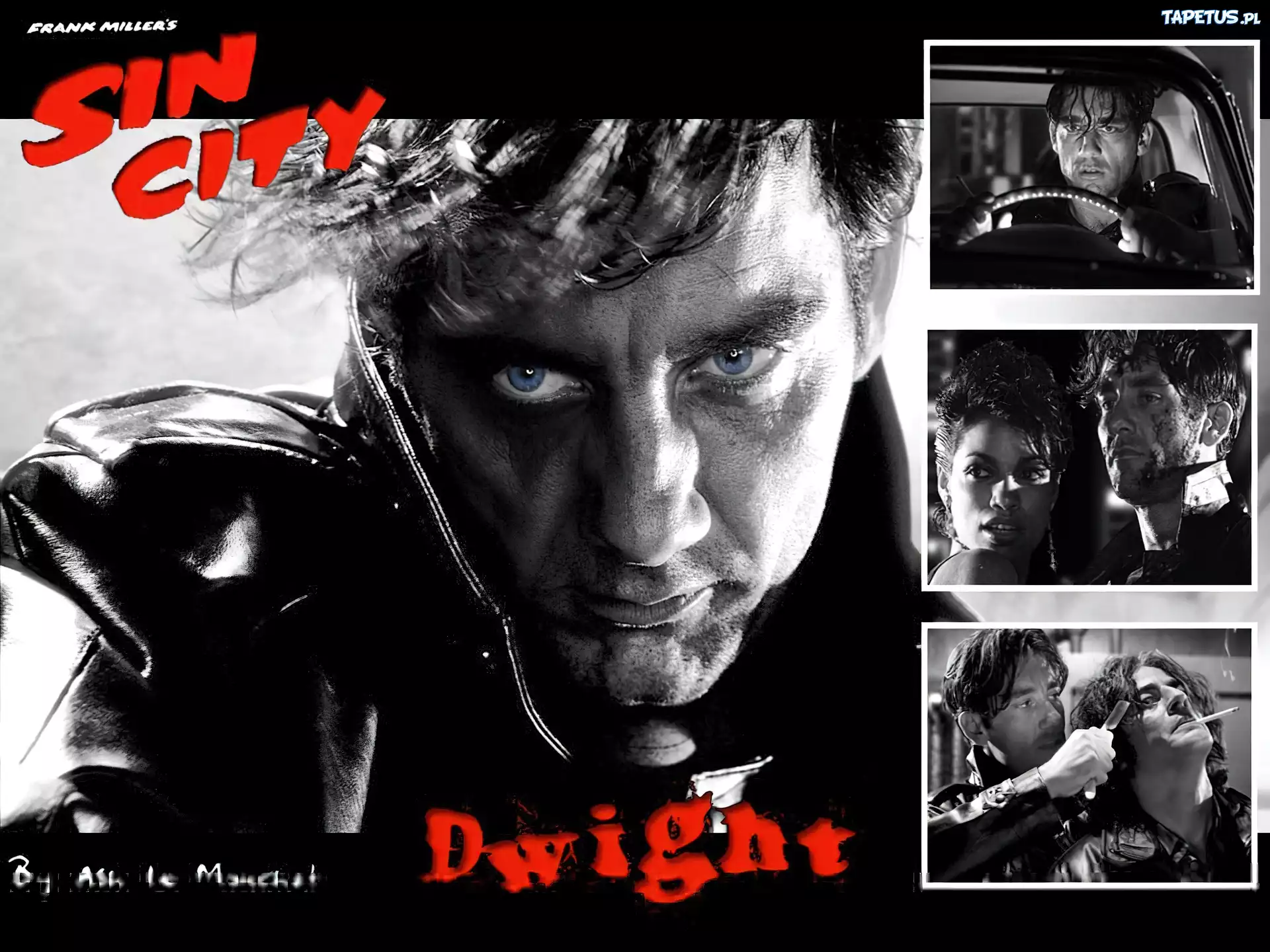 Clive Owen,niebieskie oczy, brzytwa