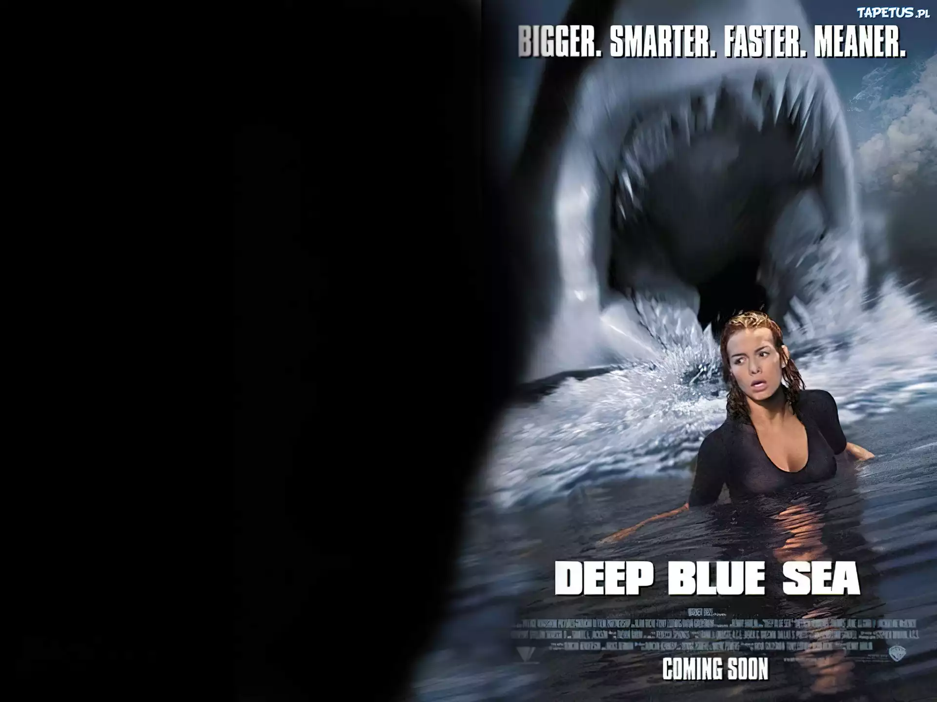 Deep Blue Sea, woda, rekin, kobieta