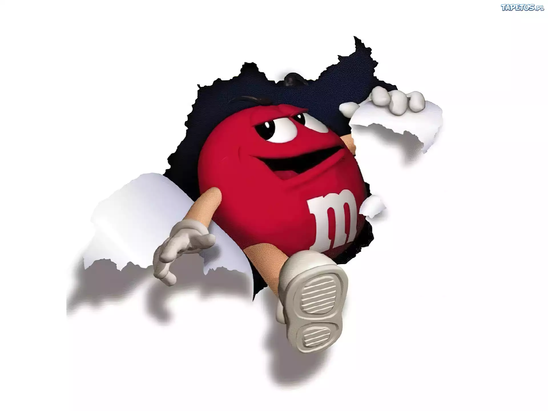 Czerwony, M&M, Otwór