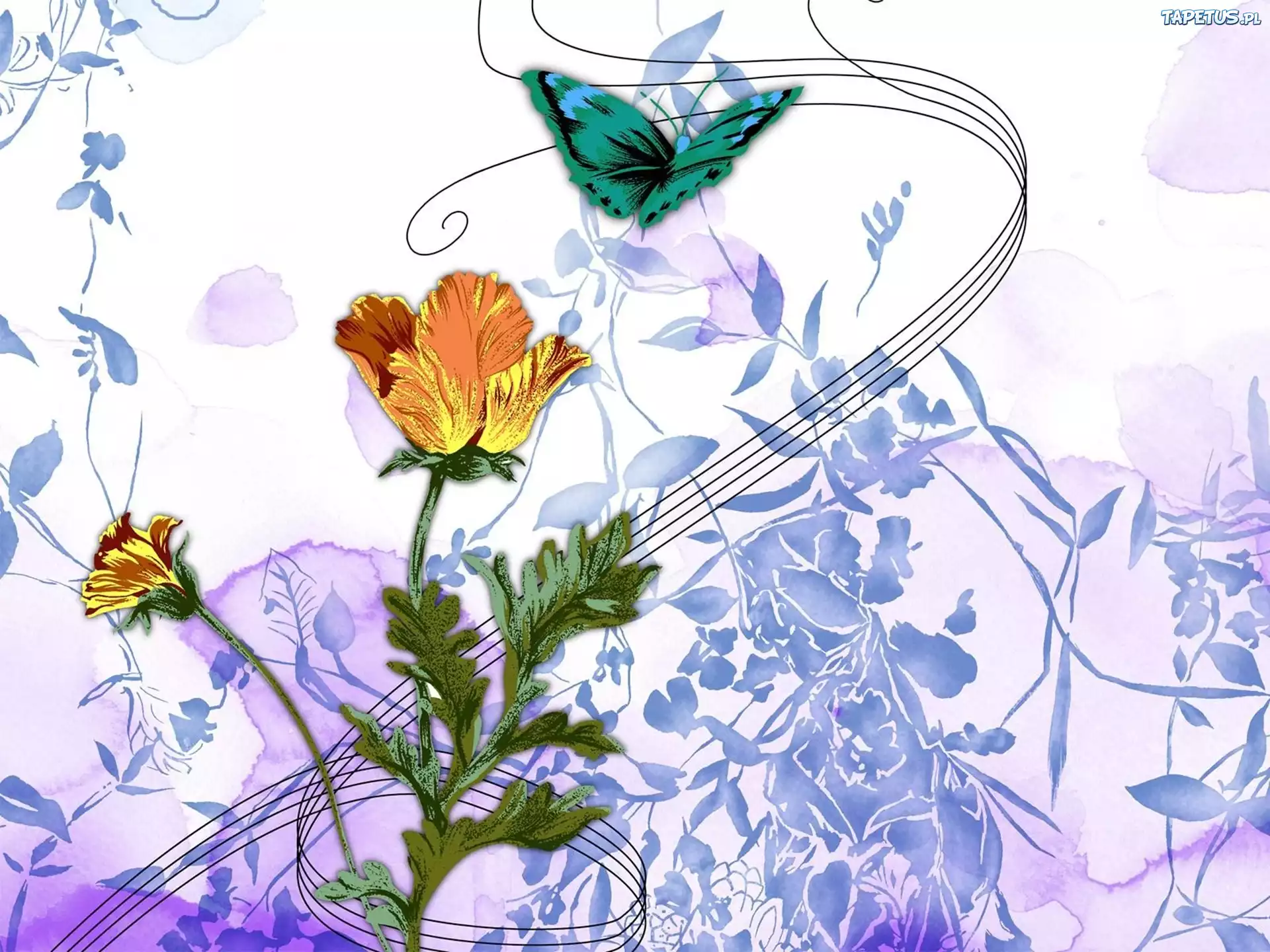 Картинки тема цветы. Цветы фоновый рисунок. Сказочные цветы. Открытка с цветами и бабочками. Весенние узоры.