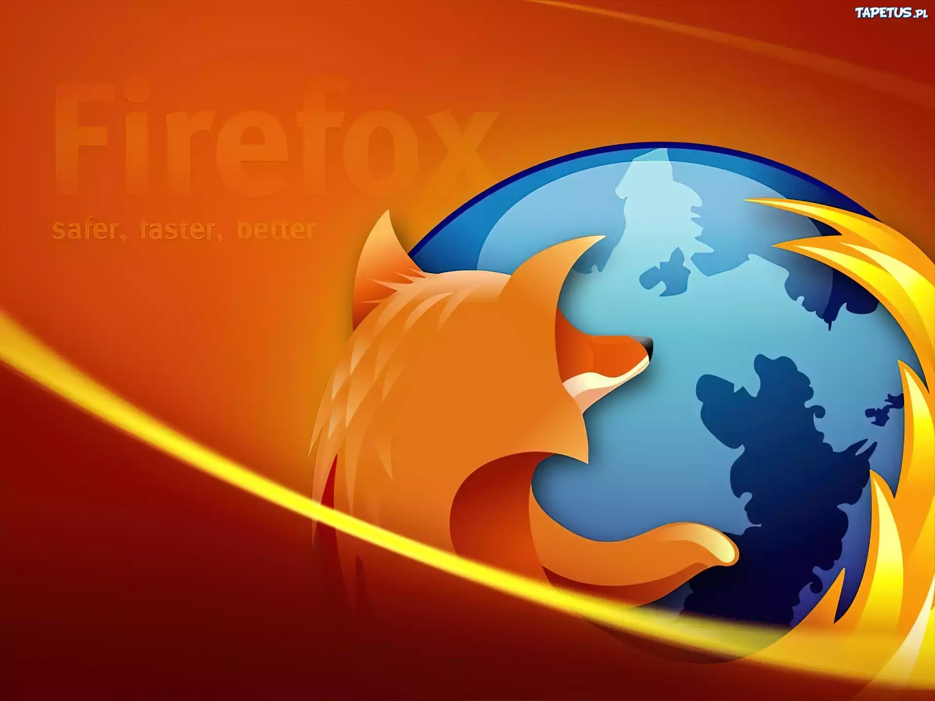 Pomarańczowe, Tło, Firefox