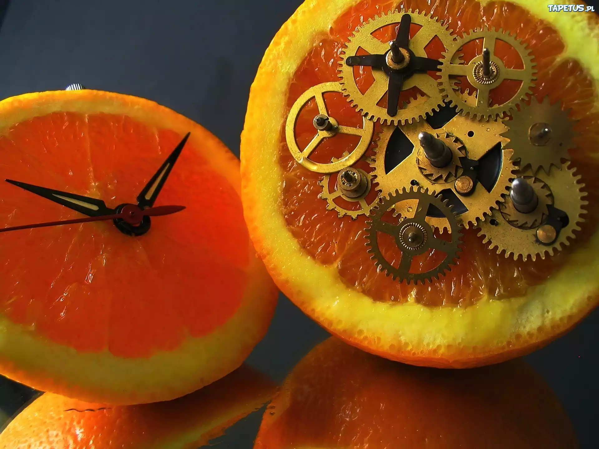 Pomarańcze, Mechanizm, Zegarka