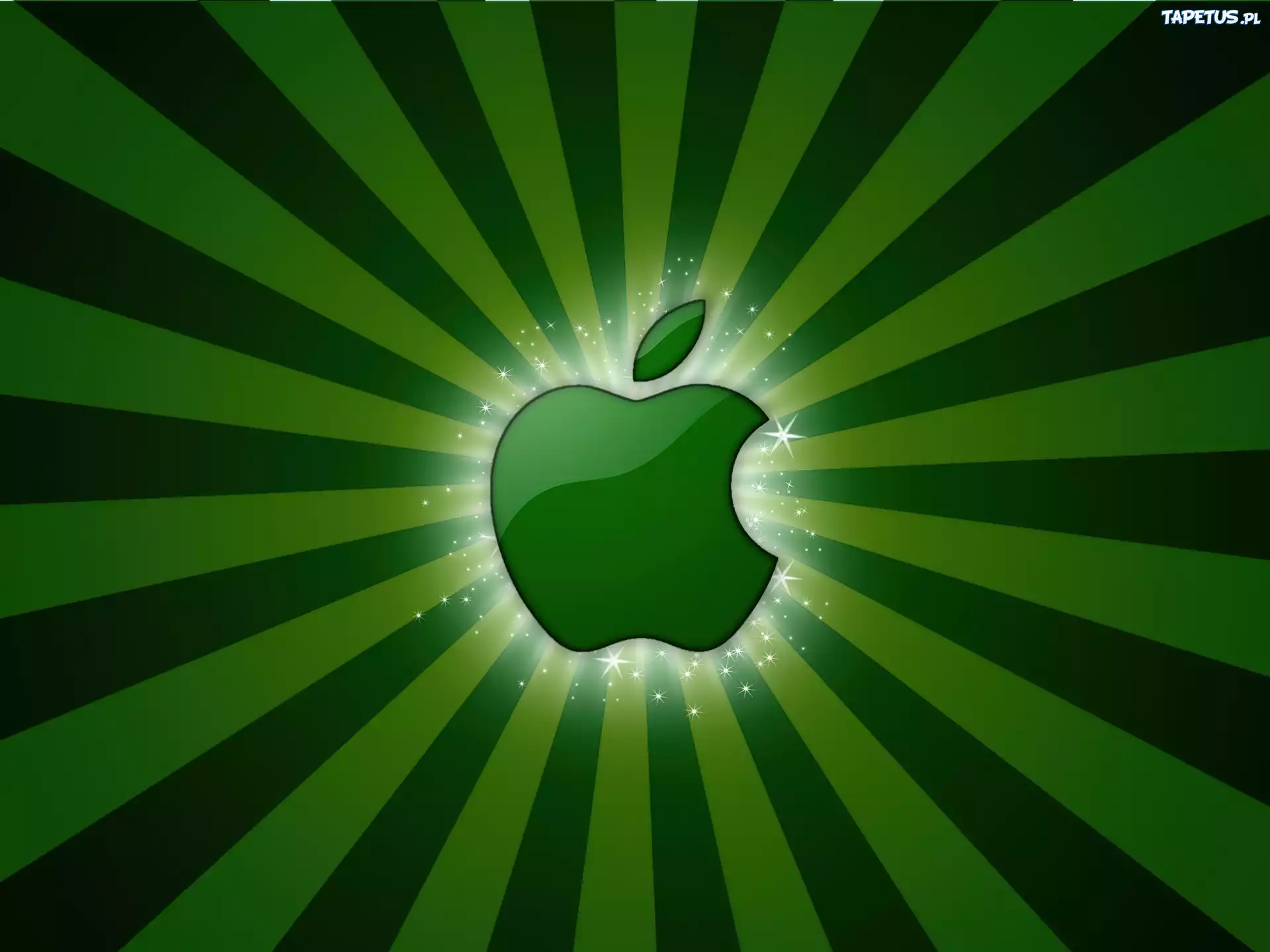 Świecące, Zielone, Apple
