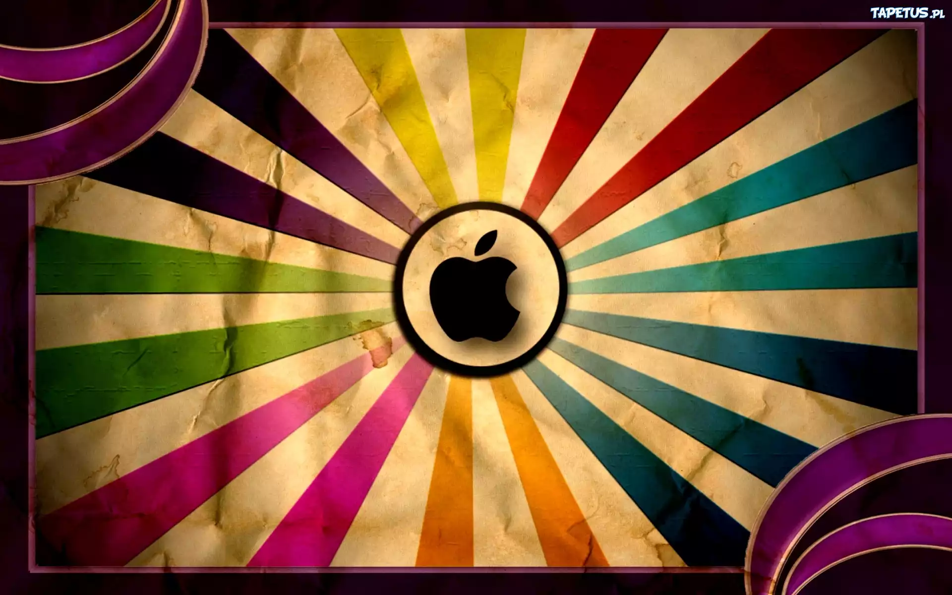 Apple, Tęczowe, Tło, Flaga