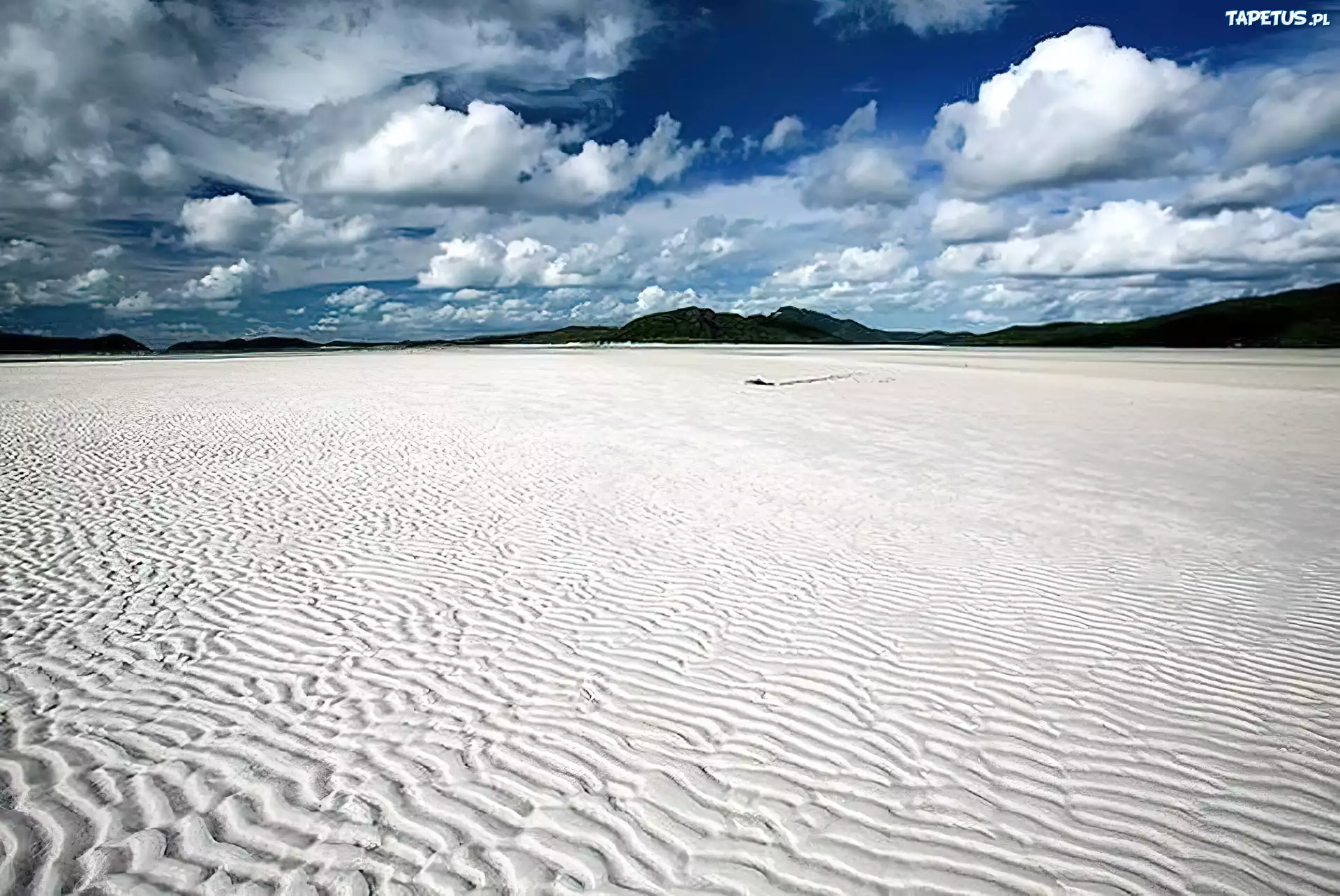 Chmury, Plaża, Piasek
