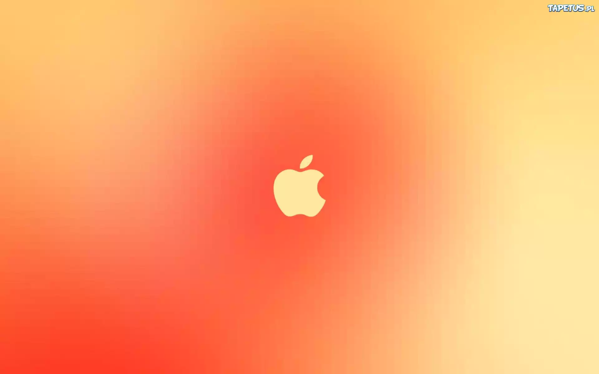 Apple, Pomarańczowo, Żółte, Tło