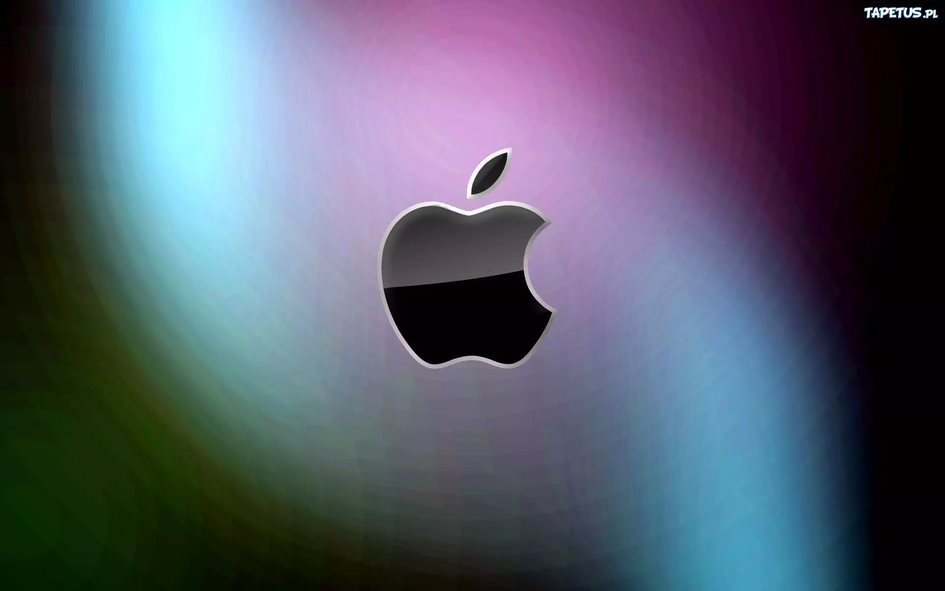 Czarne, Apple, Kolorowe, Tło