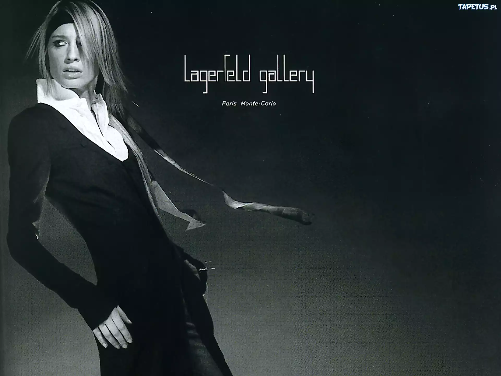 Lagerfeld, kobieta, koszula, opaska