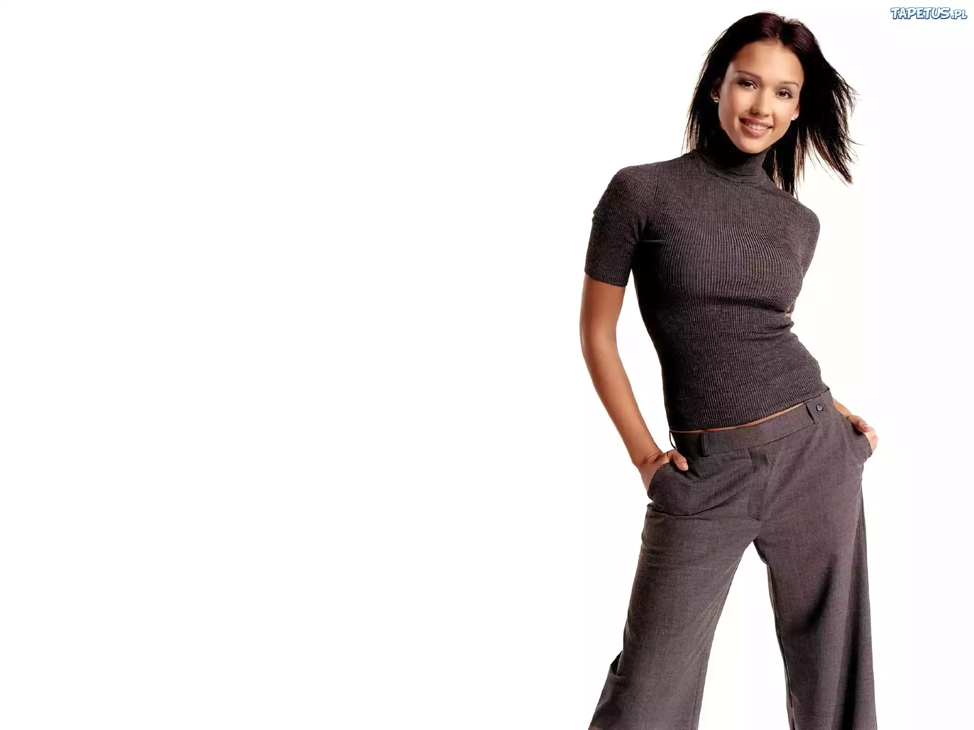 Jessica Alba, dopasowany, golfik