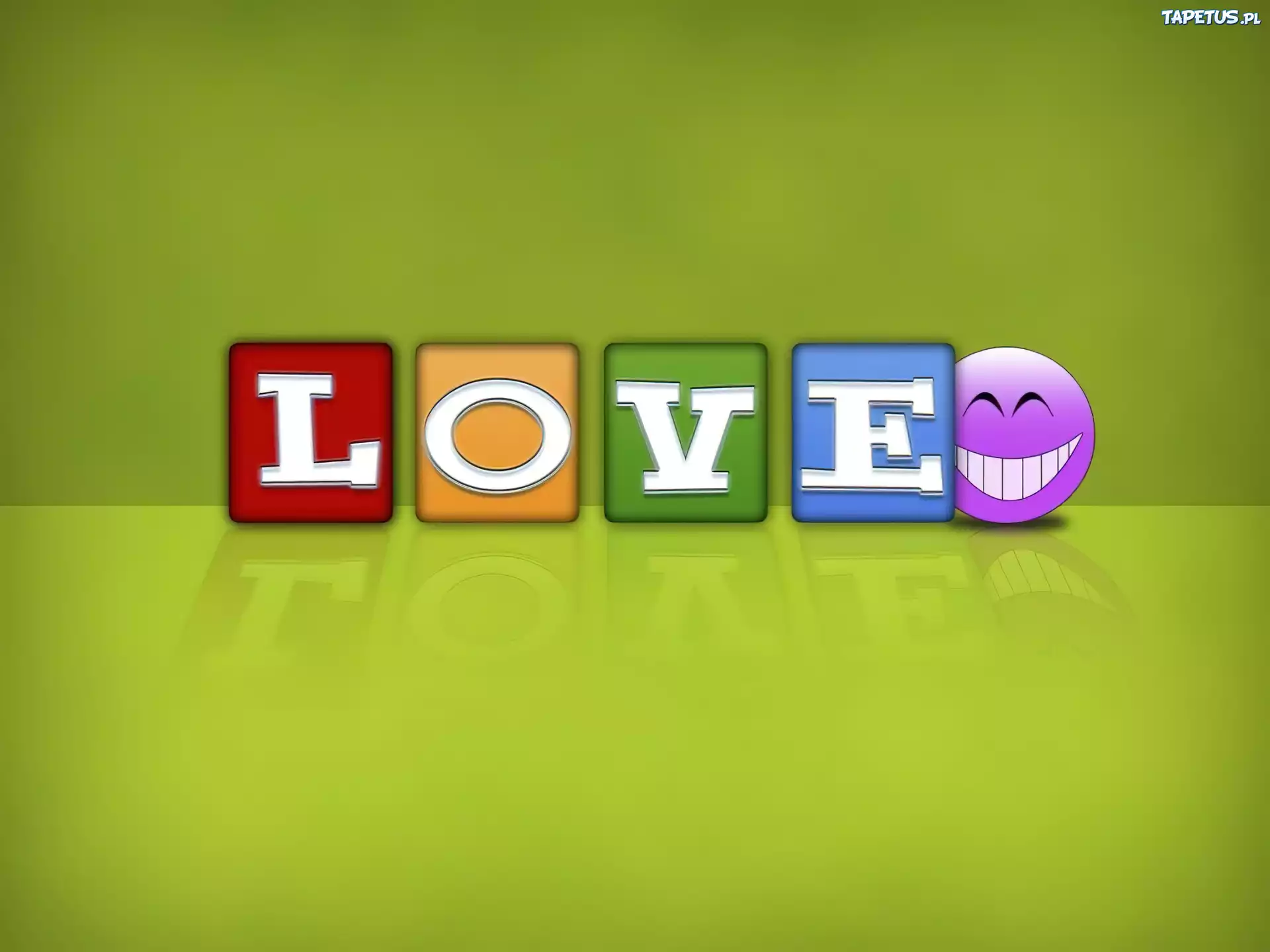Napis, Love, Buźka