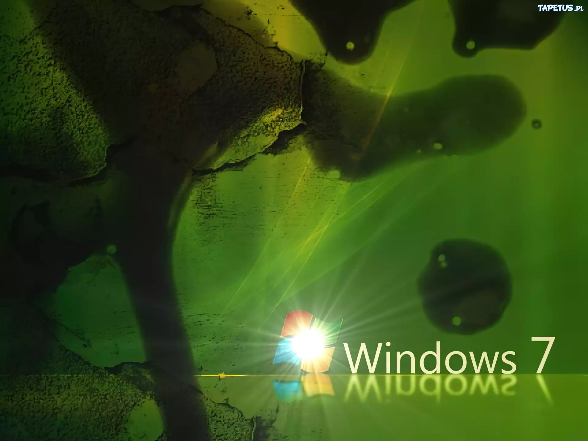 Zielone, Plamy, Windows 7