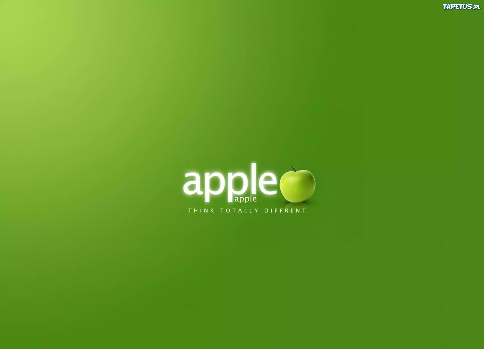 Zielone, Tło, Apple