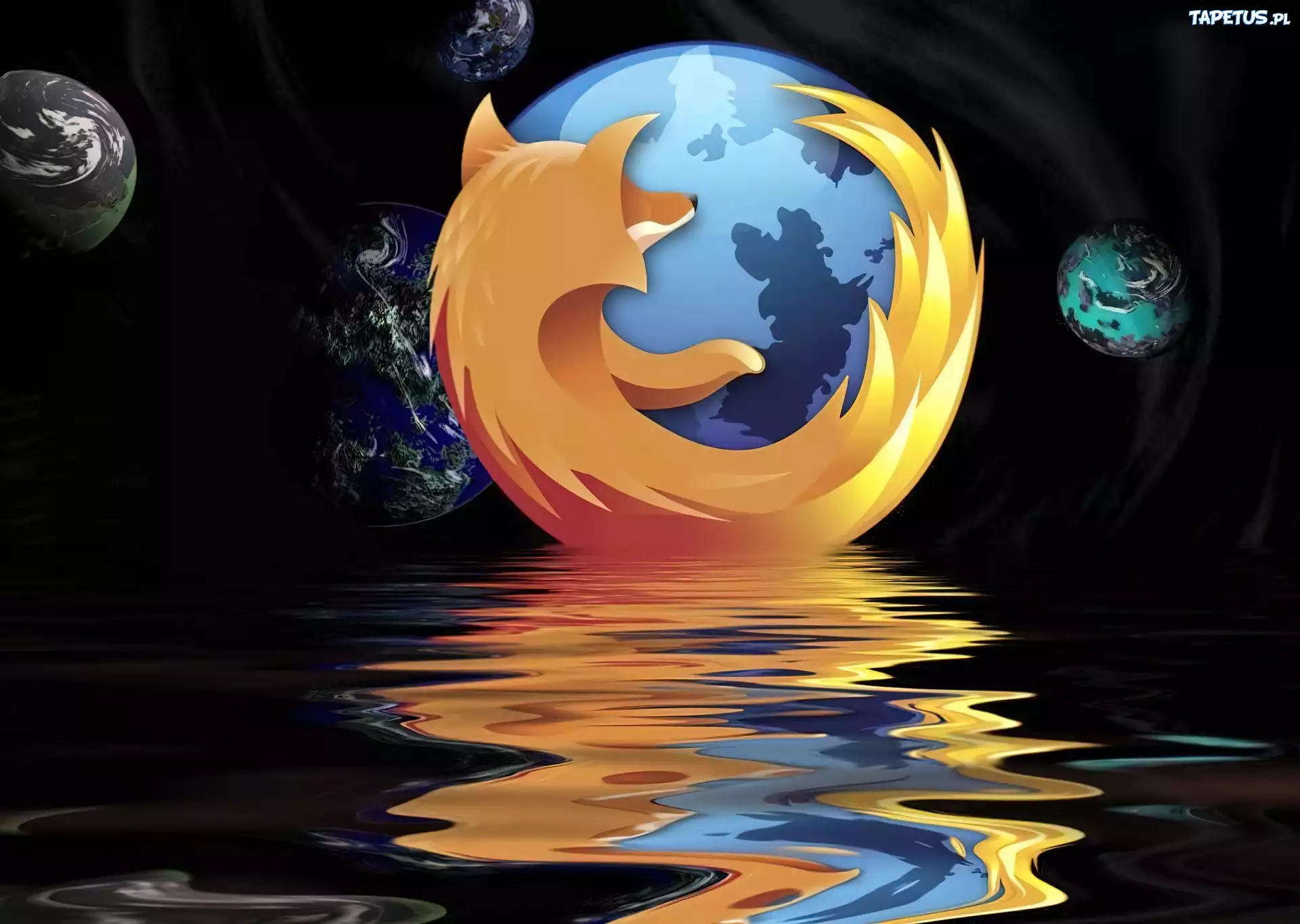 Firefox, Tafla, Wody