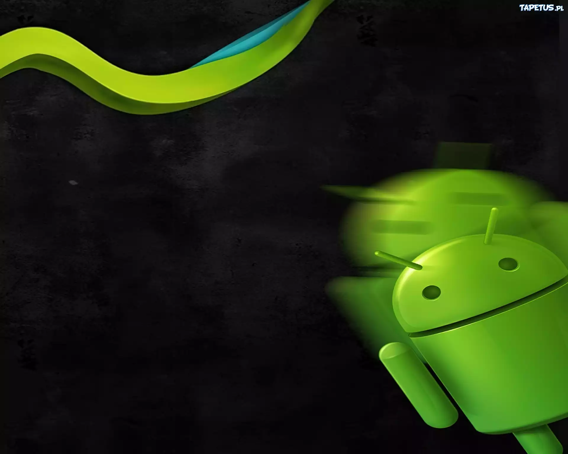Zielony, Ludzik, Android