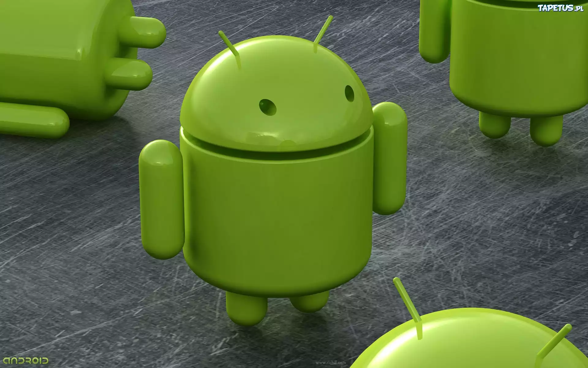 Zielony, Ludzik, Android