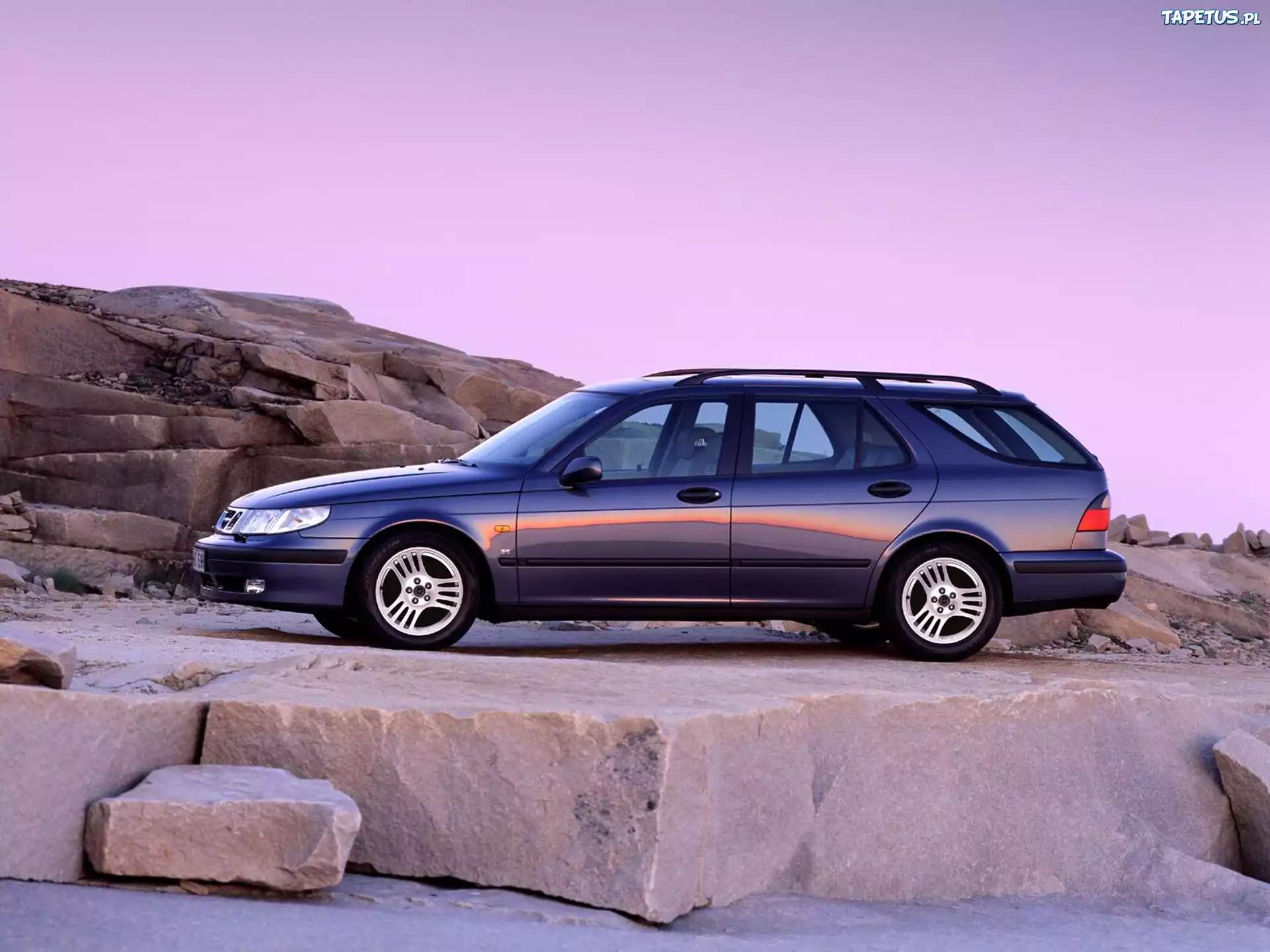 Saab 9-3, Kombi, niebieski metalik
