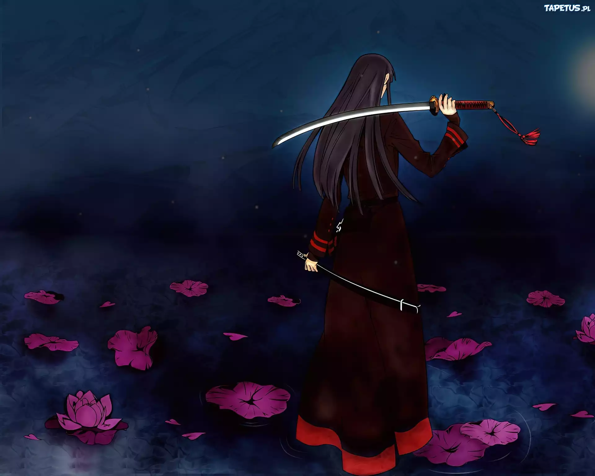 Kobieta, Samurai, Katana