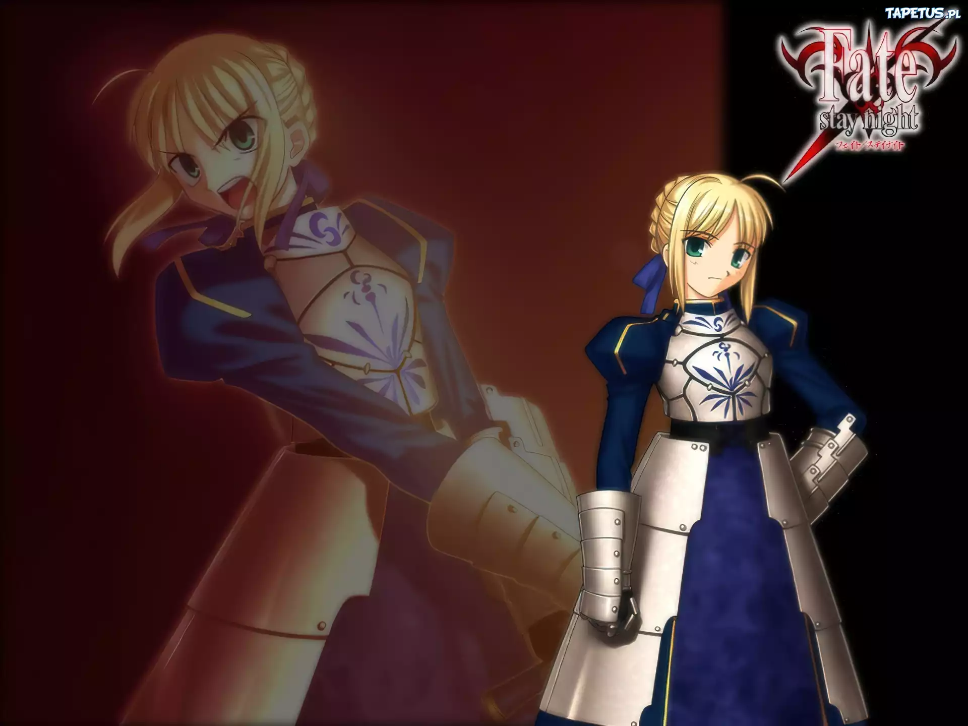 zbroja, Fate Stay Night, suknia, kobieta