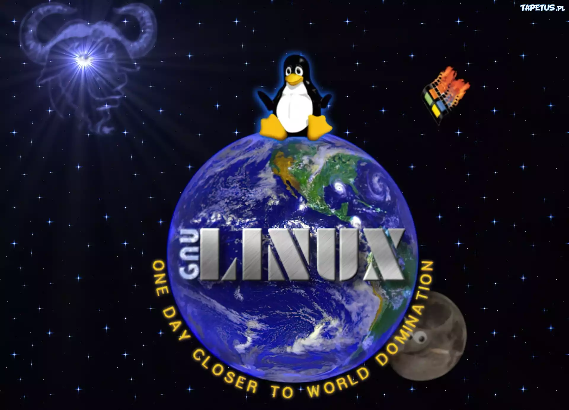 Linux, Pingwin, Kula, Ziemska