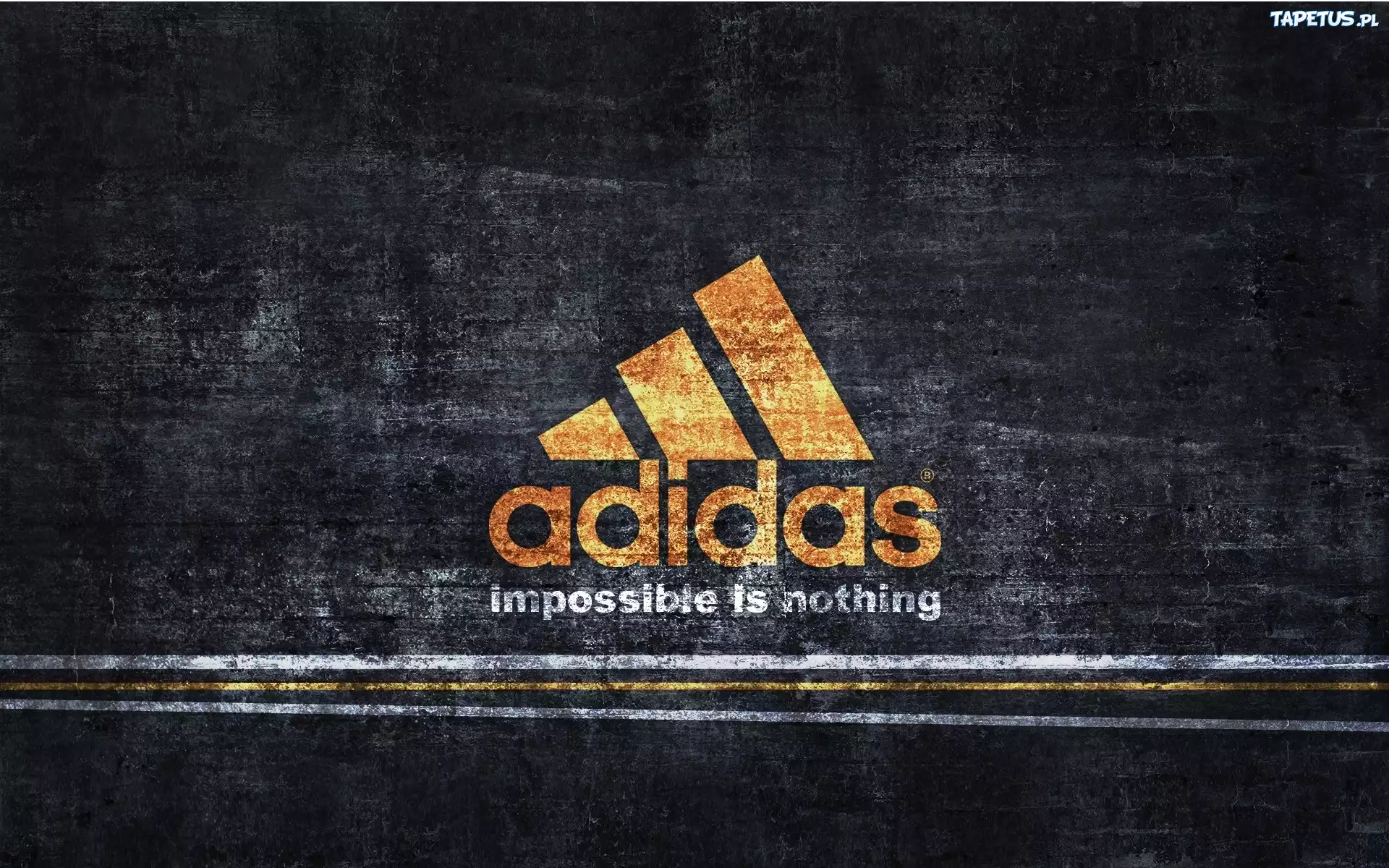 Żółte, Logo, Adidas