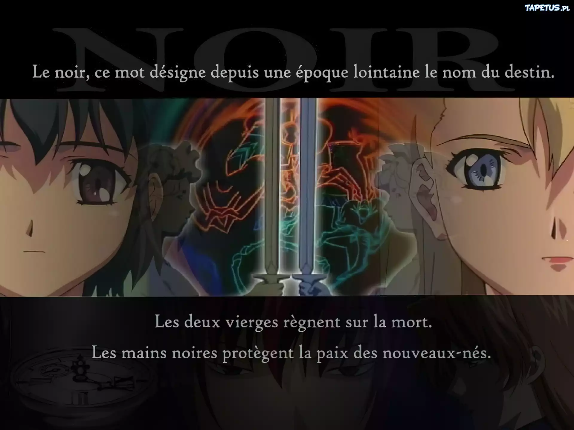 miecze, twarze, ludzie, Noir