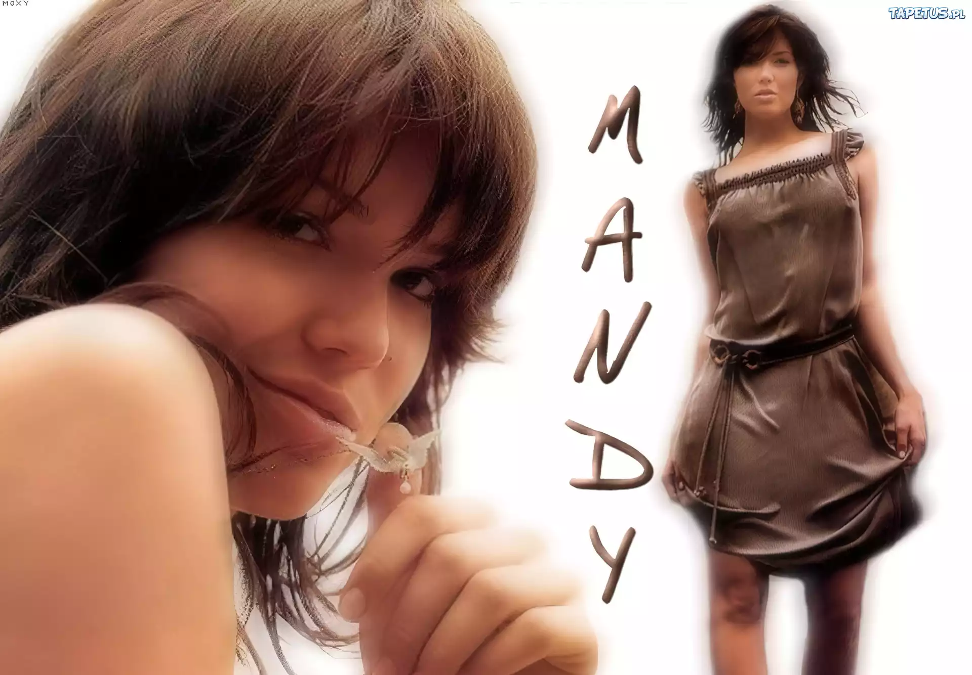 Mandy Moore, Brązowa, Sukienka